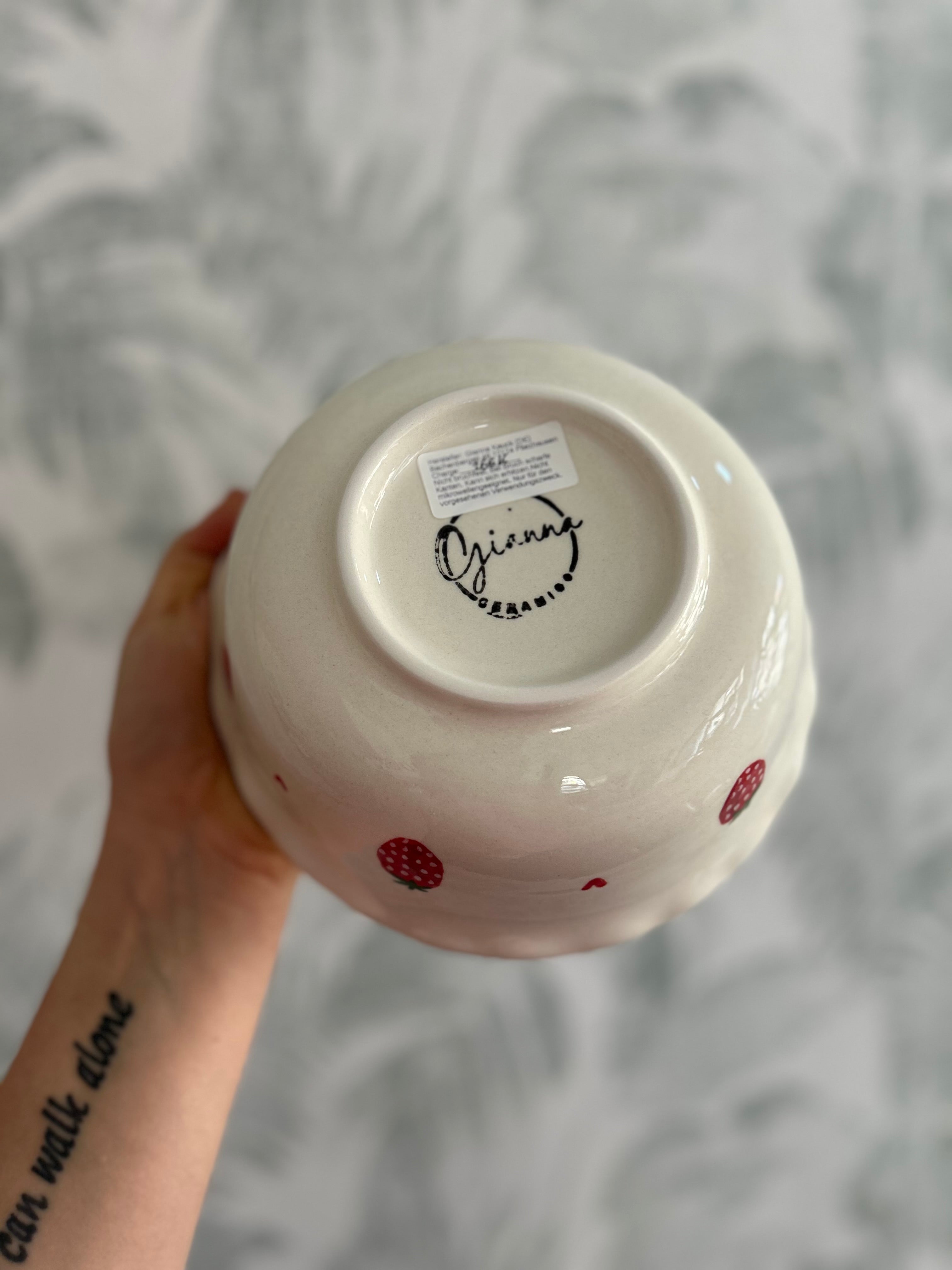 Gianna Ceramics Erdbeerschale M