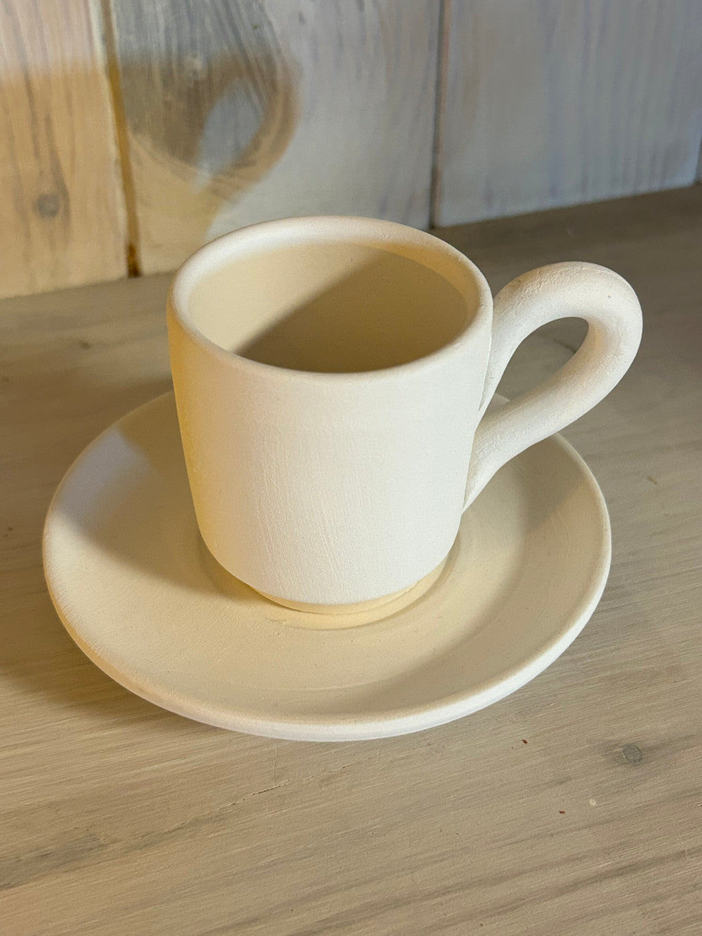 Gerade Espressotasse & Untertasse