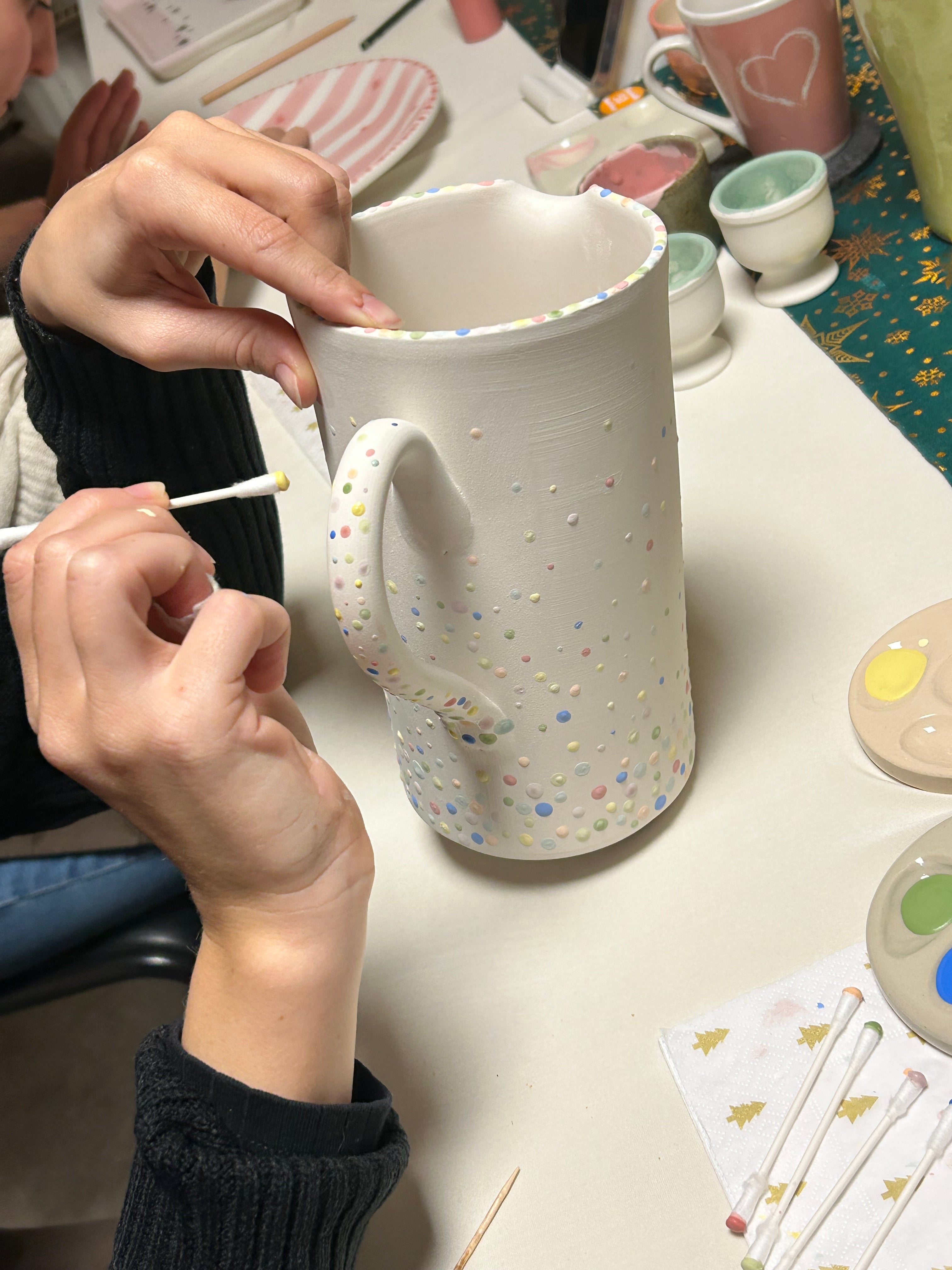 10.04. Keramik bemalen in Metzingen im Café Sahnehäubchen