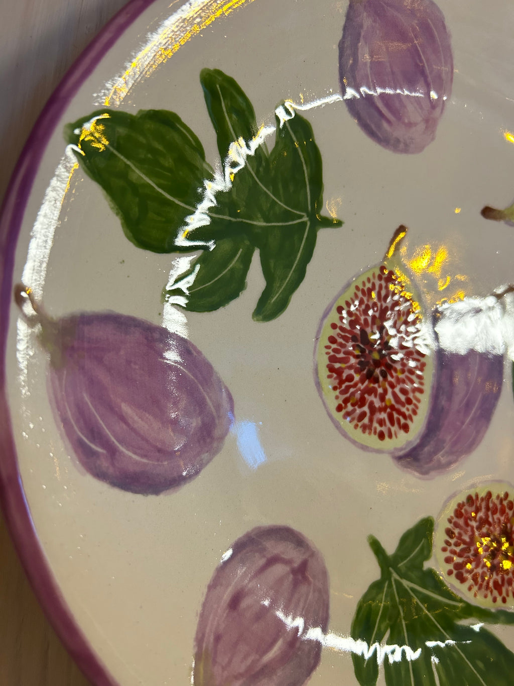 Teller Feigen - auf Bestellung gefertigt