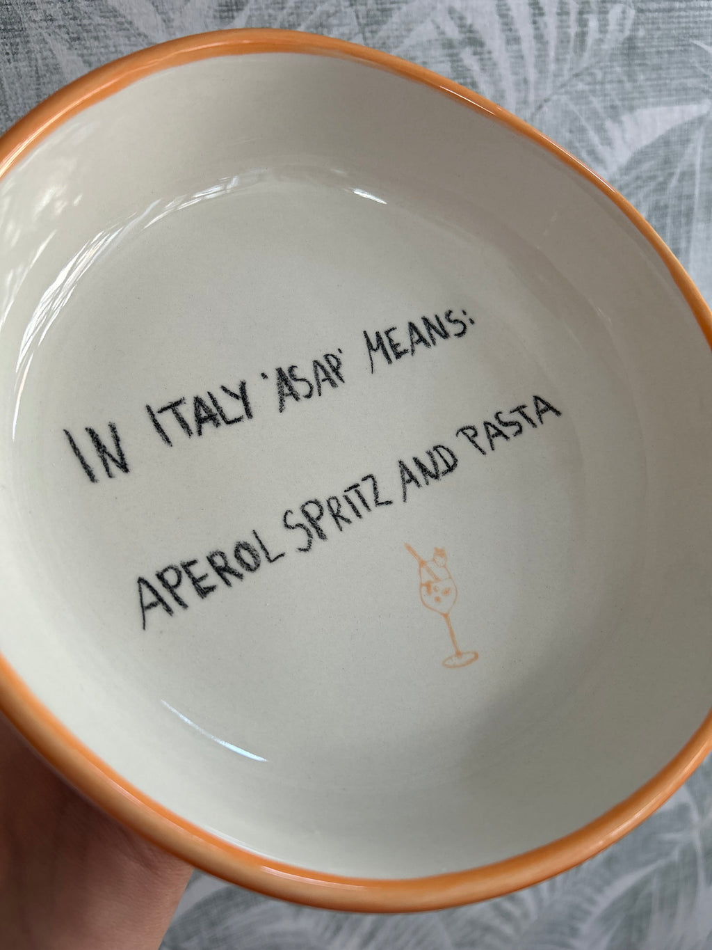 Gianna Ceramics Organische Schale Aperol