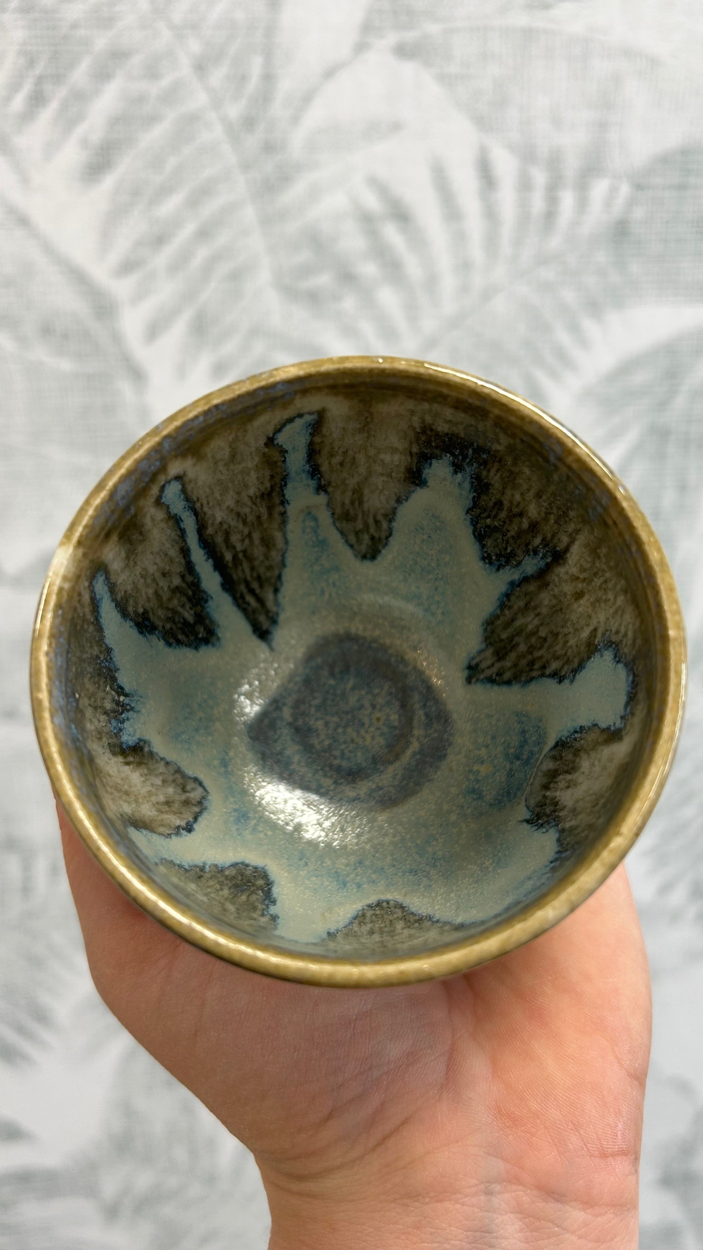 Gianna Ceramics handgemachter Kaffeebecher Gletscher 1