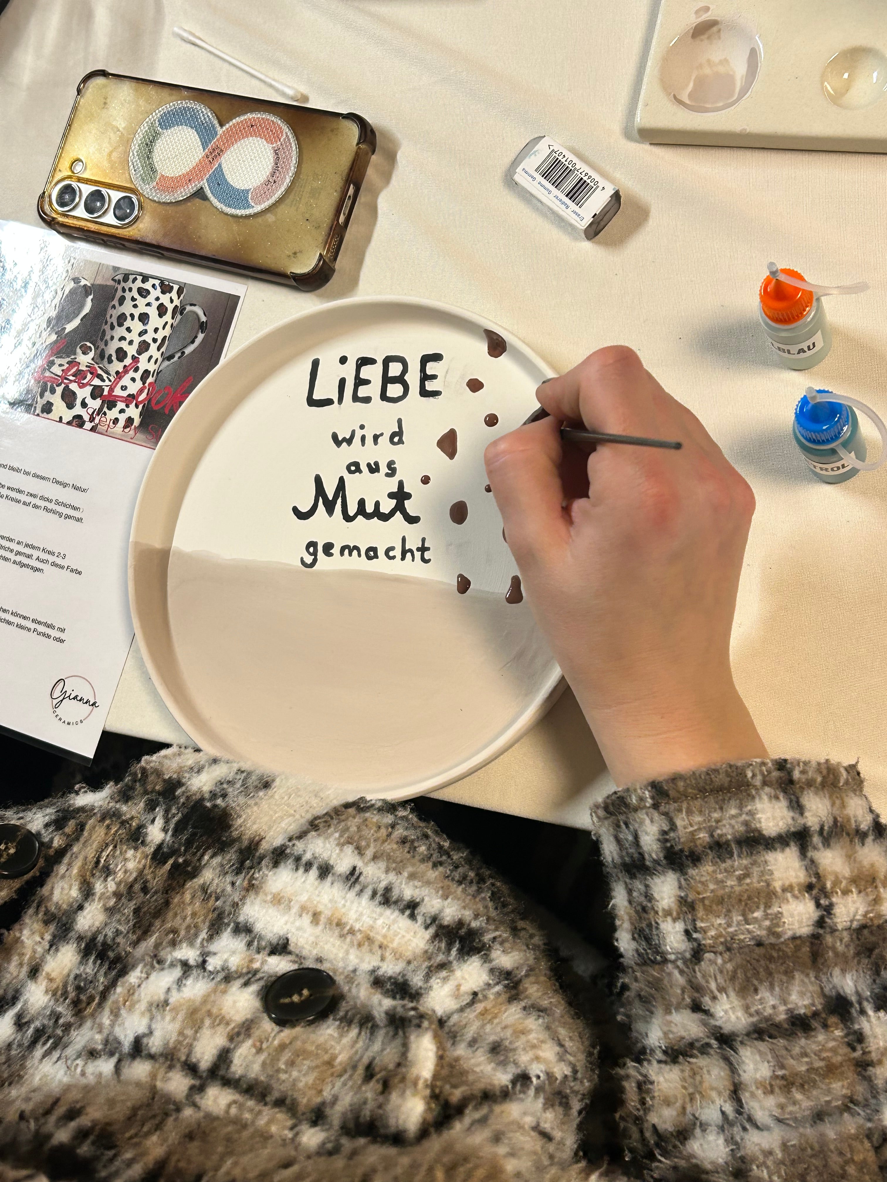 12.06. Keramik bemalen in Metzingen im Café Sahnehäubchen