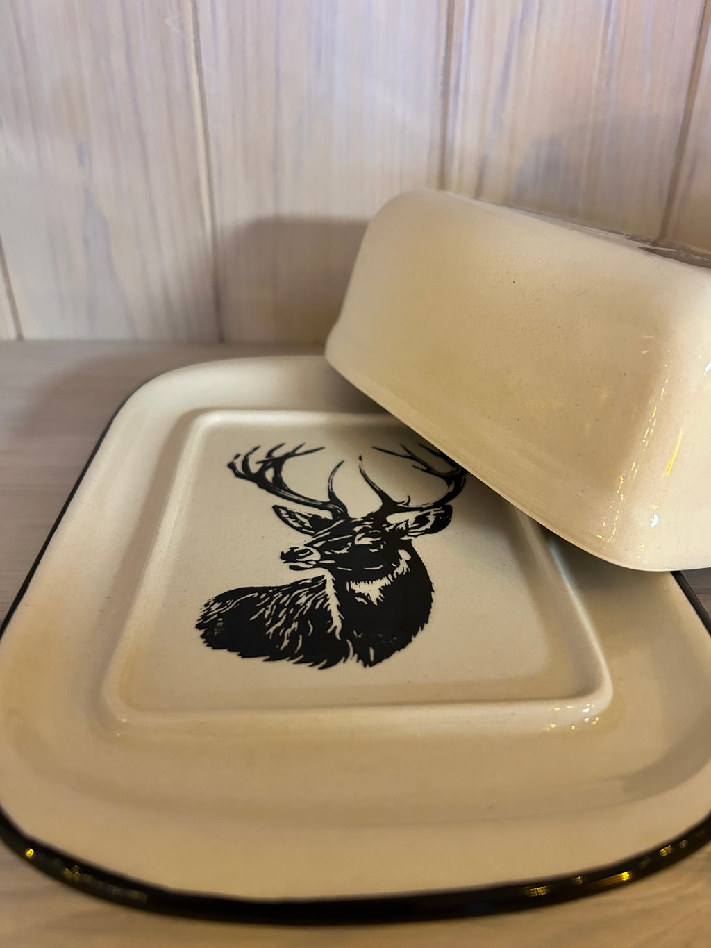 Butterschale Hirsch - auf Bestellung gefertigt