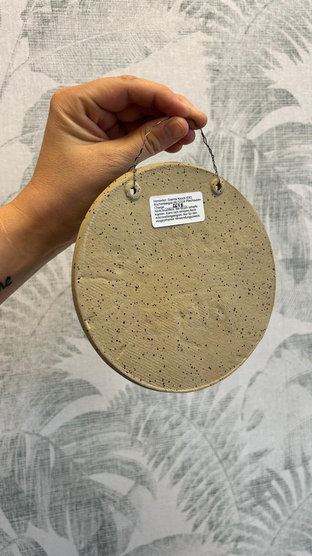 Gianna Ceramics handgemachtes Gartenschild Lieblingsplatz