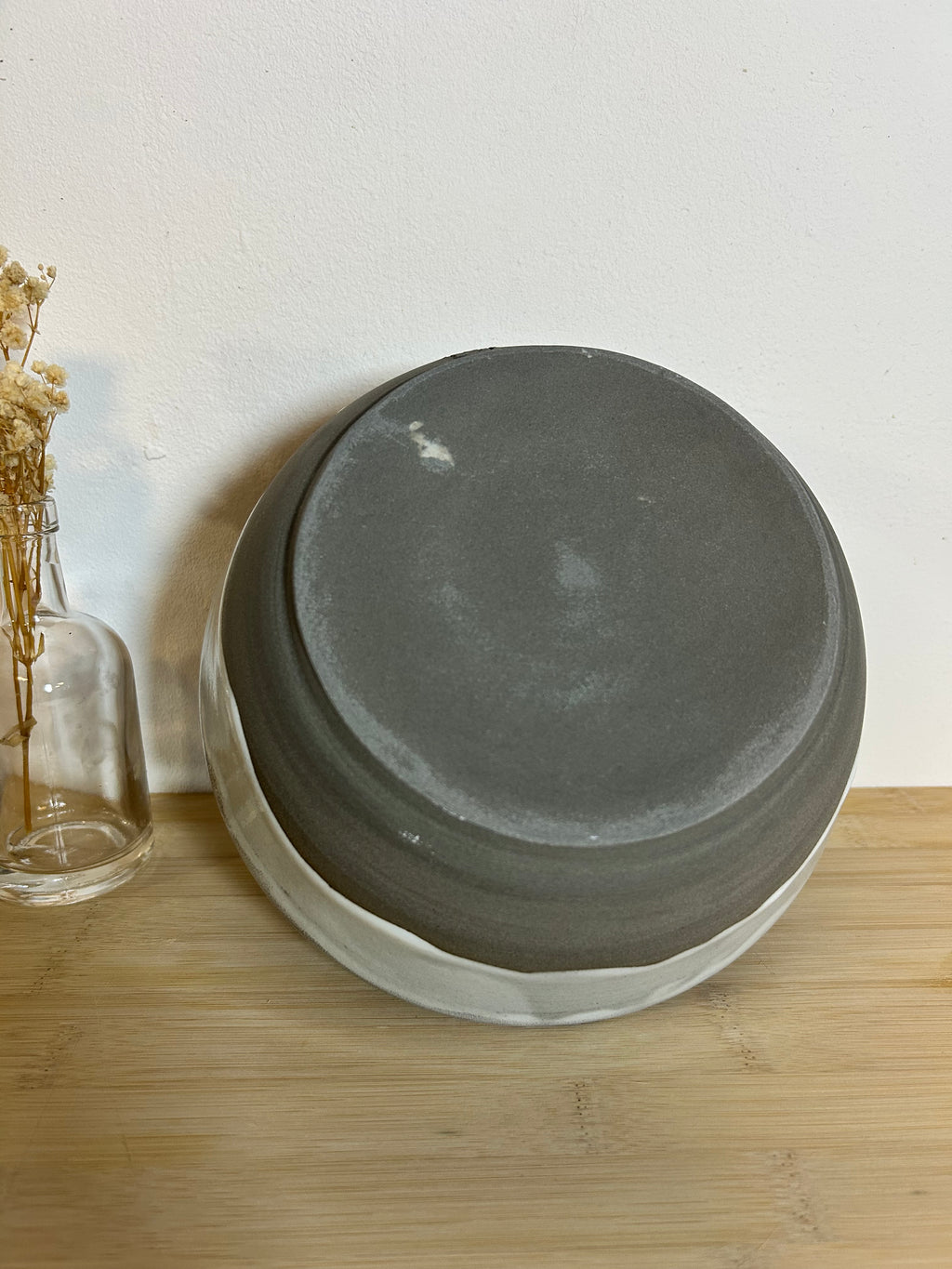 Salatschale Steinzeug mit Tropfen