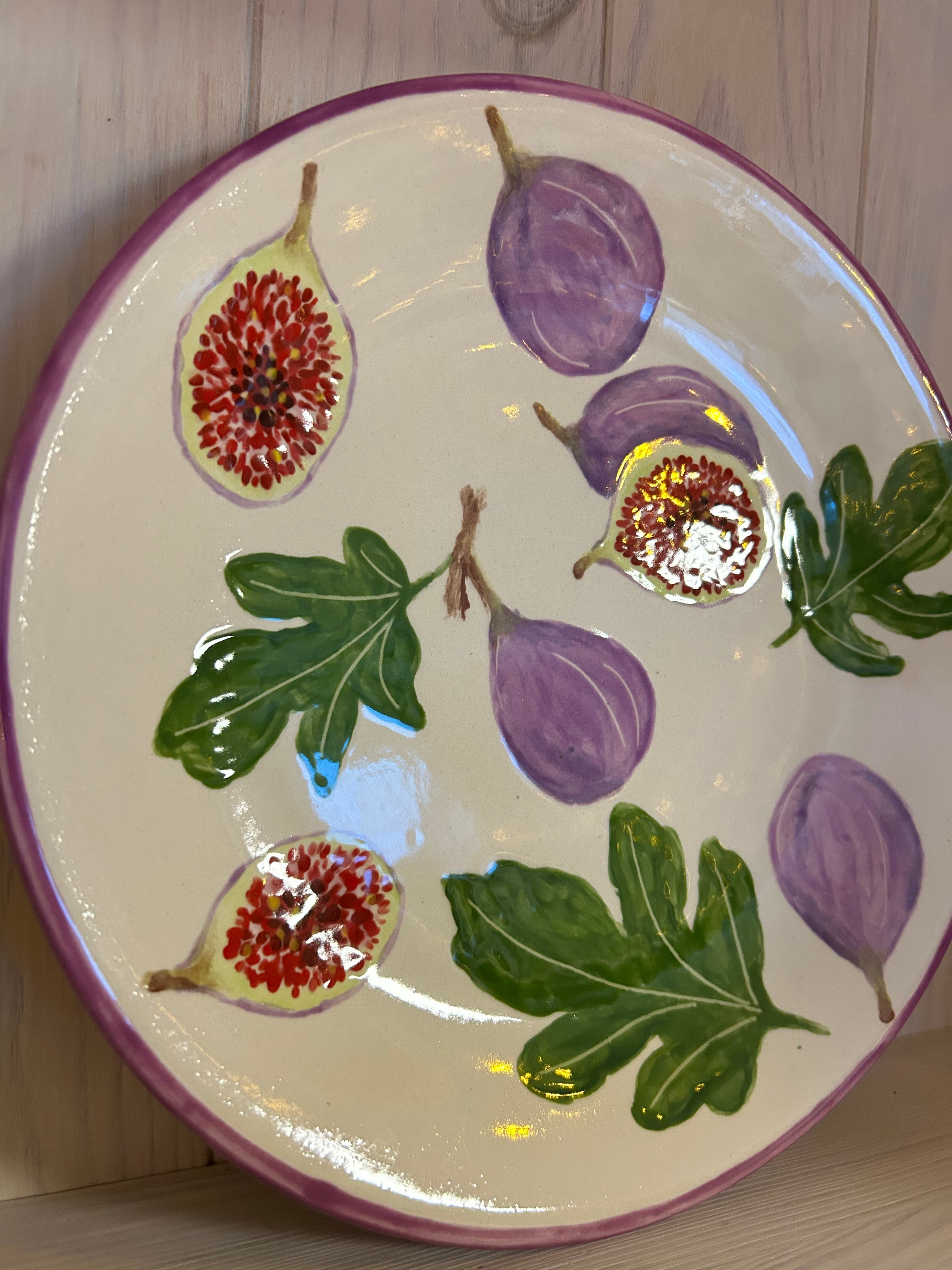 Teller Feigen - auf Bestellung gefertigt