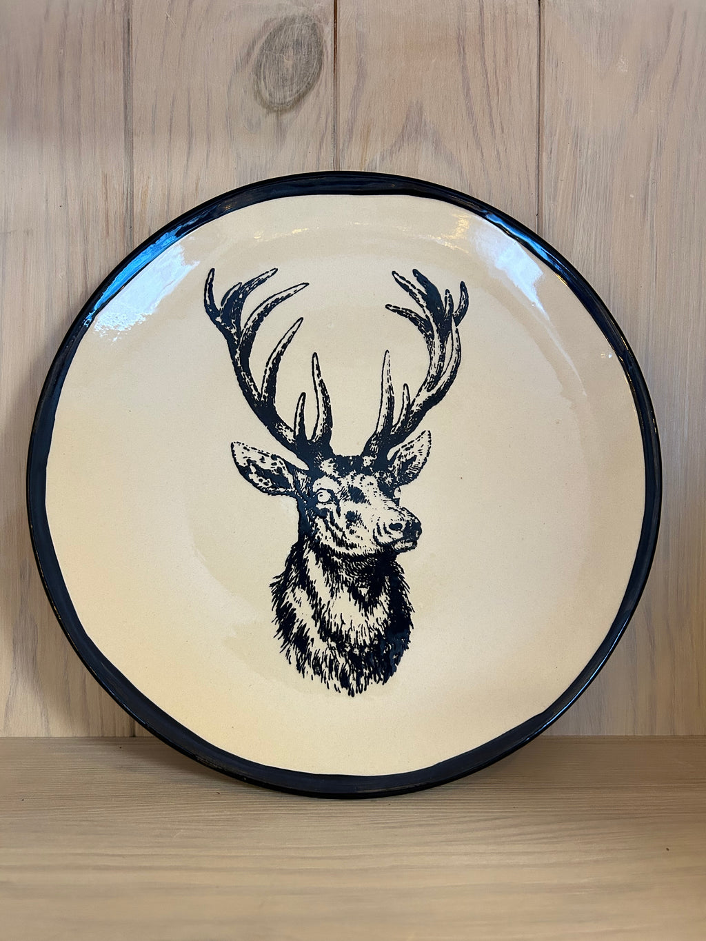 Teller Edelhirsch - auf Bestellung gefertigt