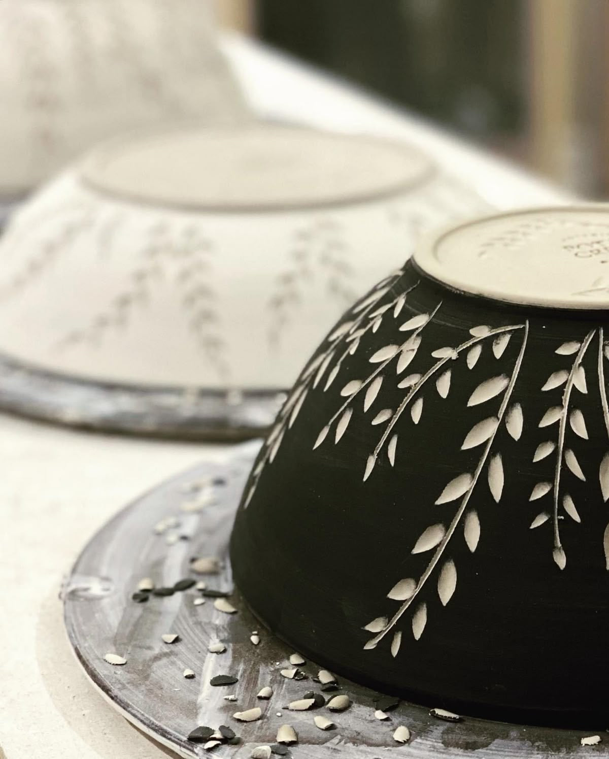 08.05. Sgraffito Schale töpfern