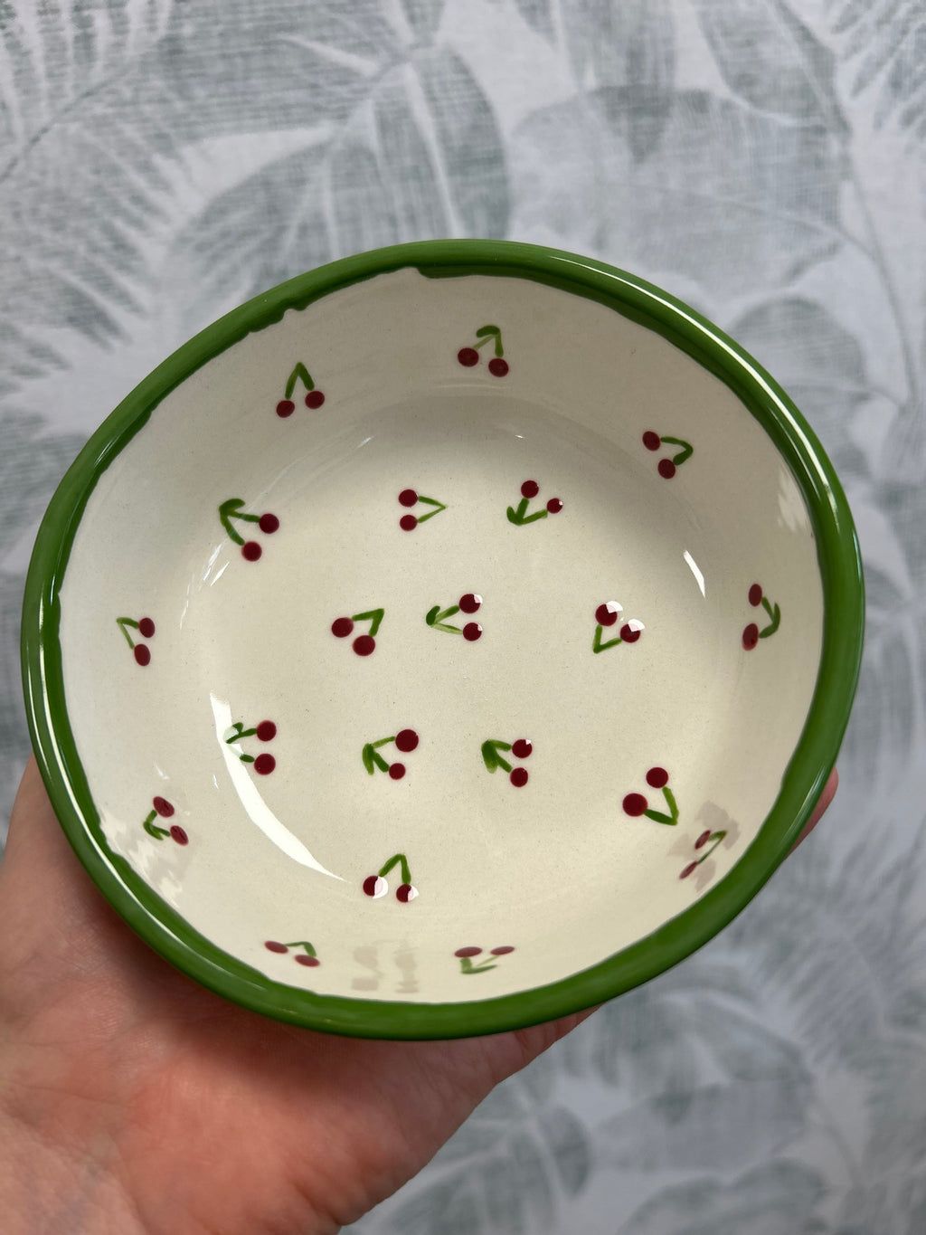 Gianna Ceramics Mini Schälchen Kirschen Streifen