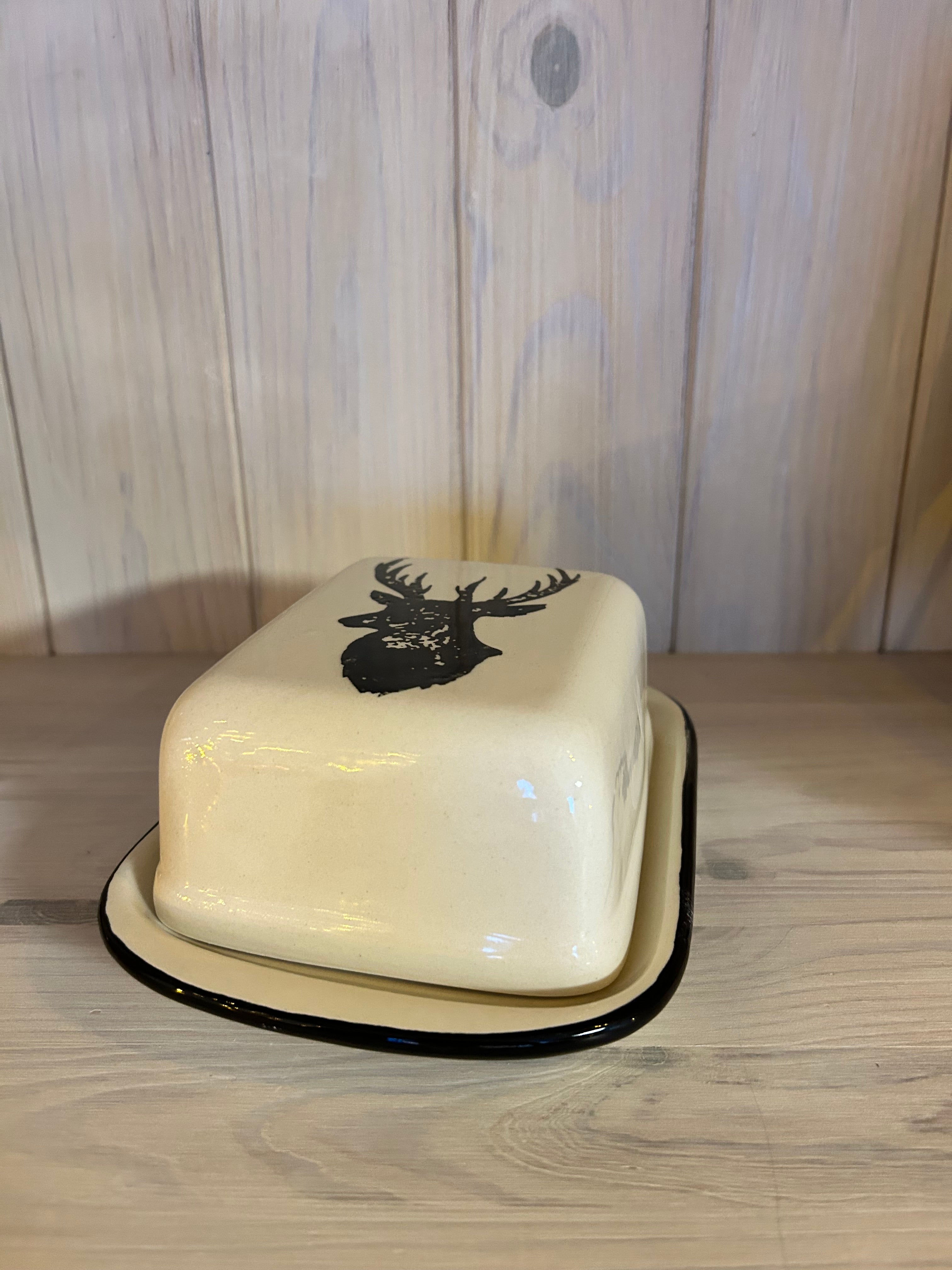 Butterschale Hirsch - auf Bestellung gefertigt