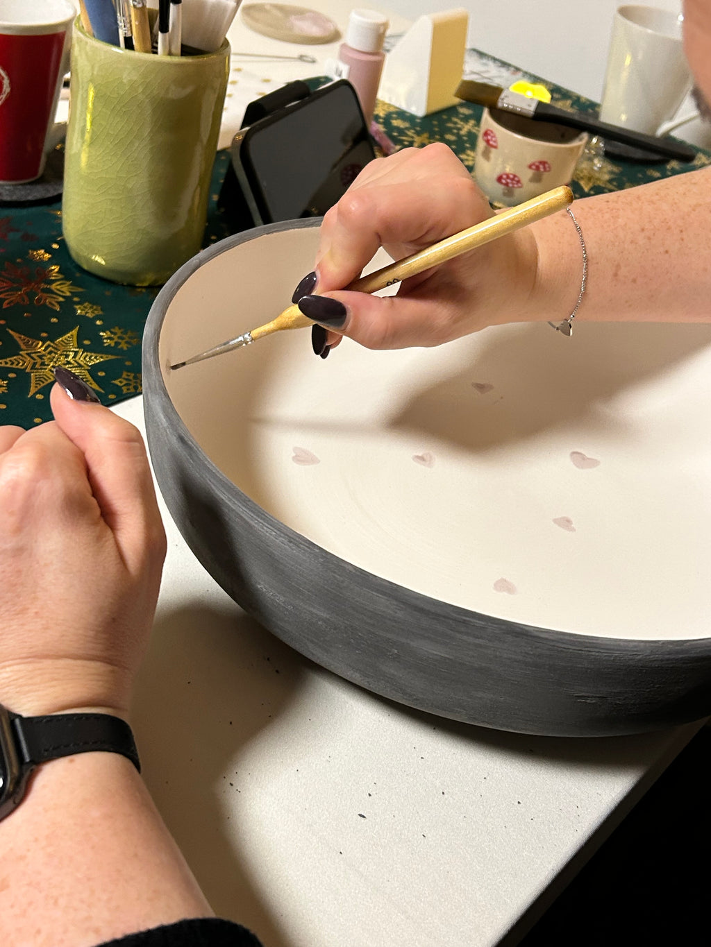 14.03. Keramik bemalen am Nachmittag in Pliezhausen