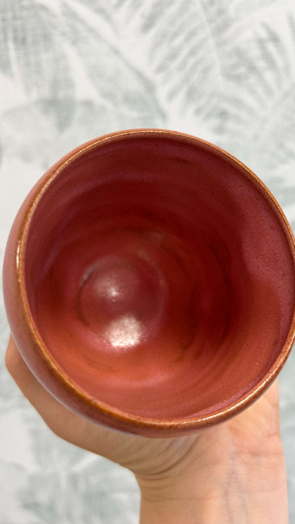 Gianna Ceramics handgemachter Kaffeebecher pink