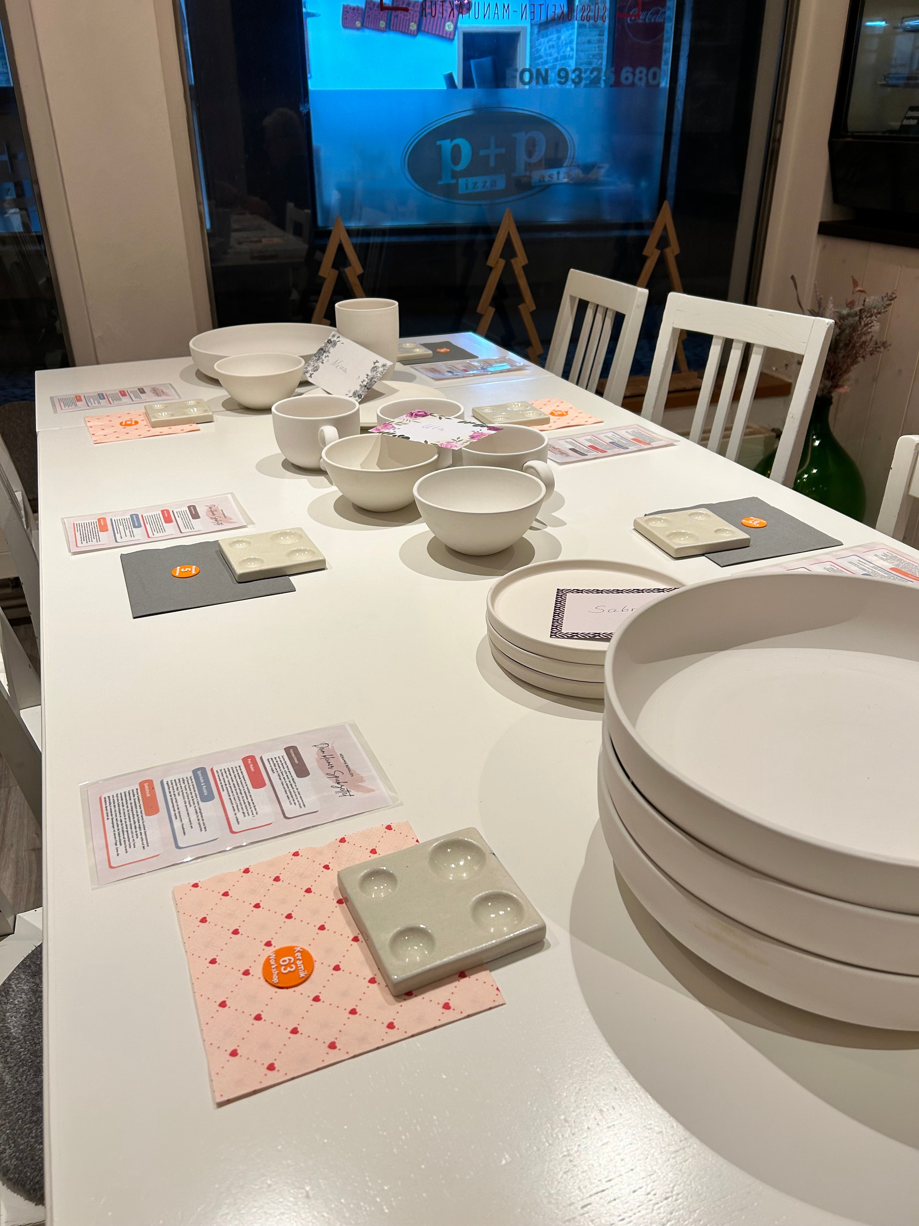 12.06. Keramik bemalen in Metzingen im Café Sahnehäubchen