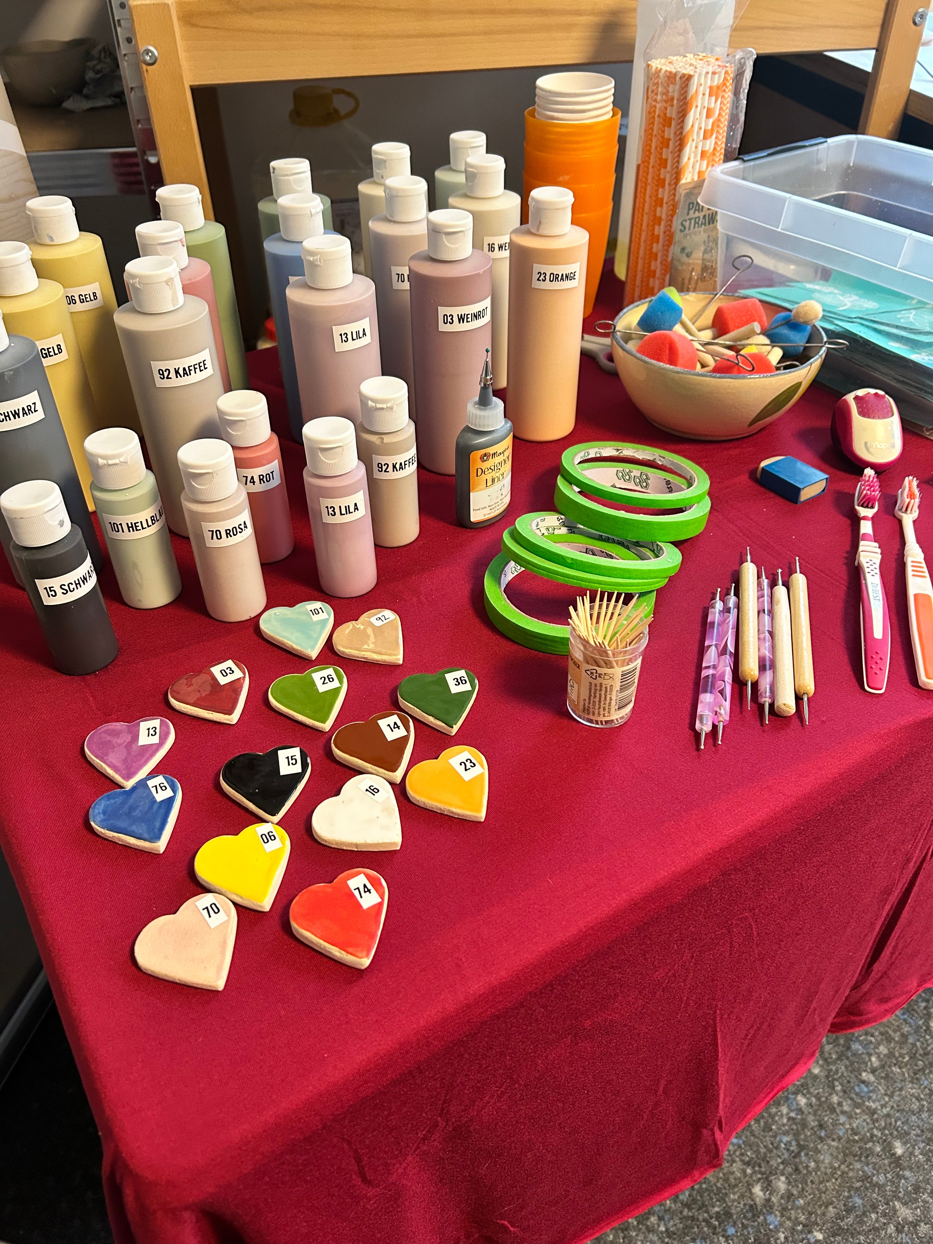 24.01. Keramik bemalen am Abend in Pliezhausen