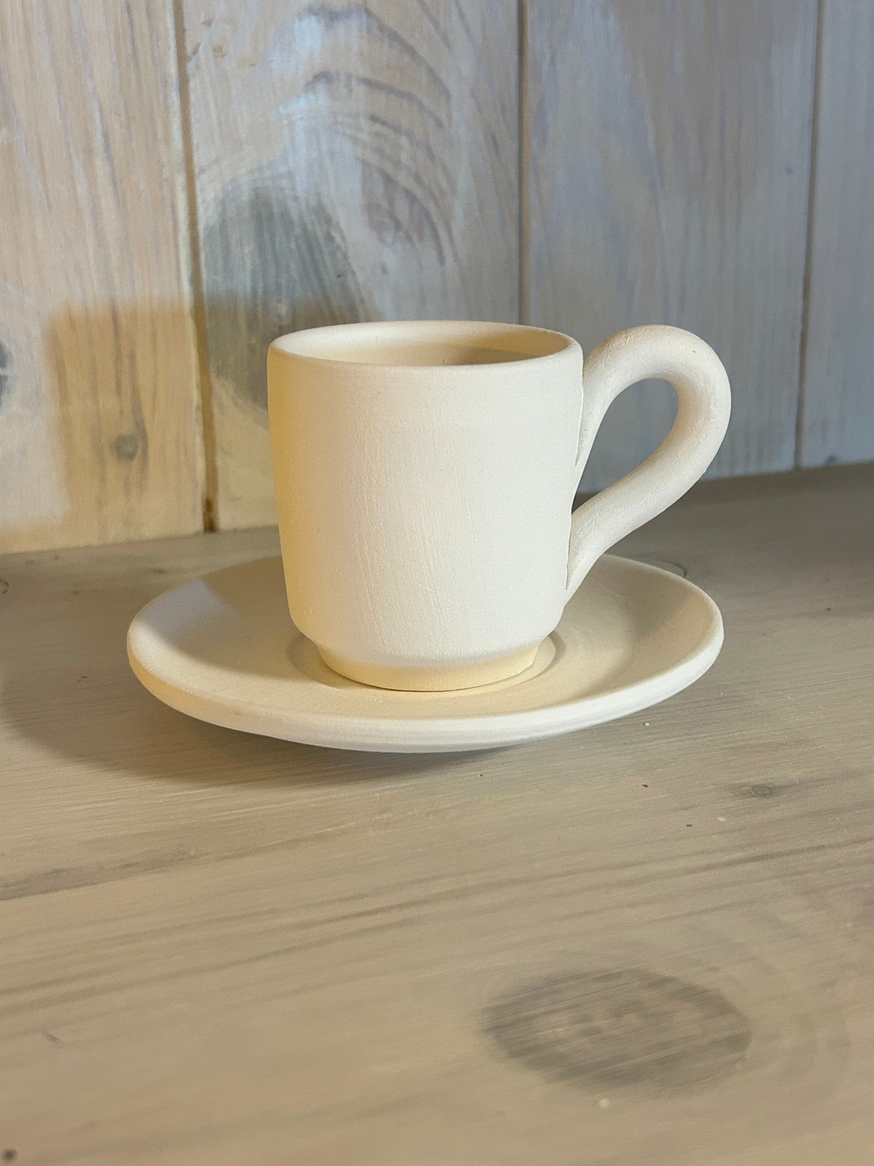 Gerade Espressotasse & Untertasse