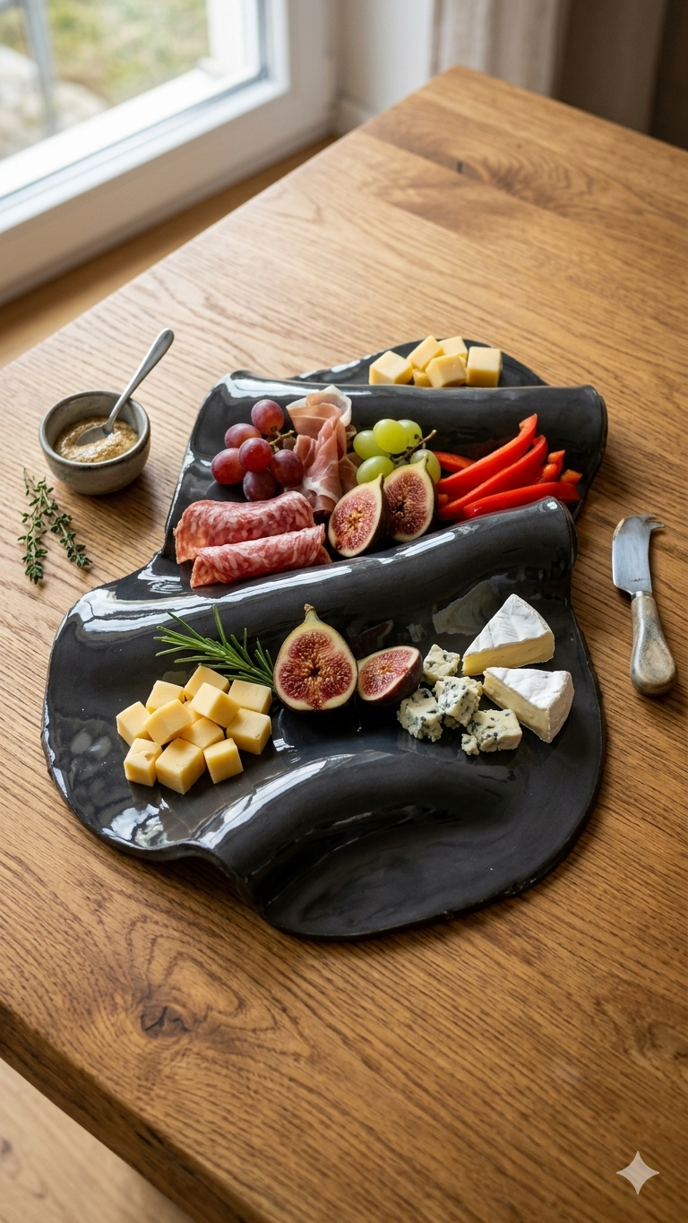 Gianna Ceramics handgemachte Vesperplatte 3