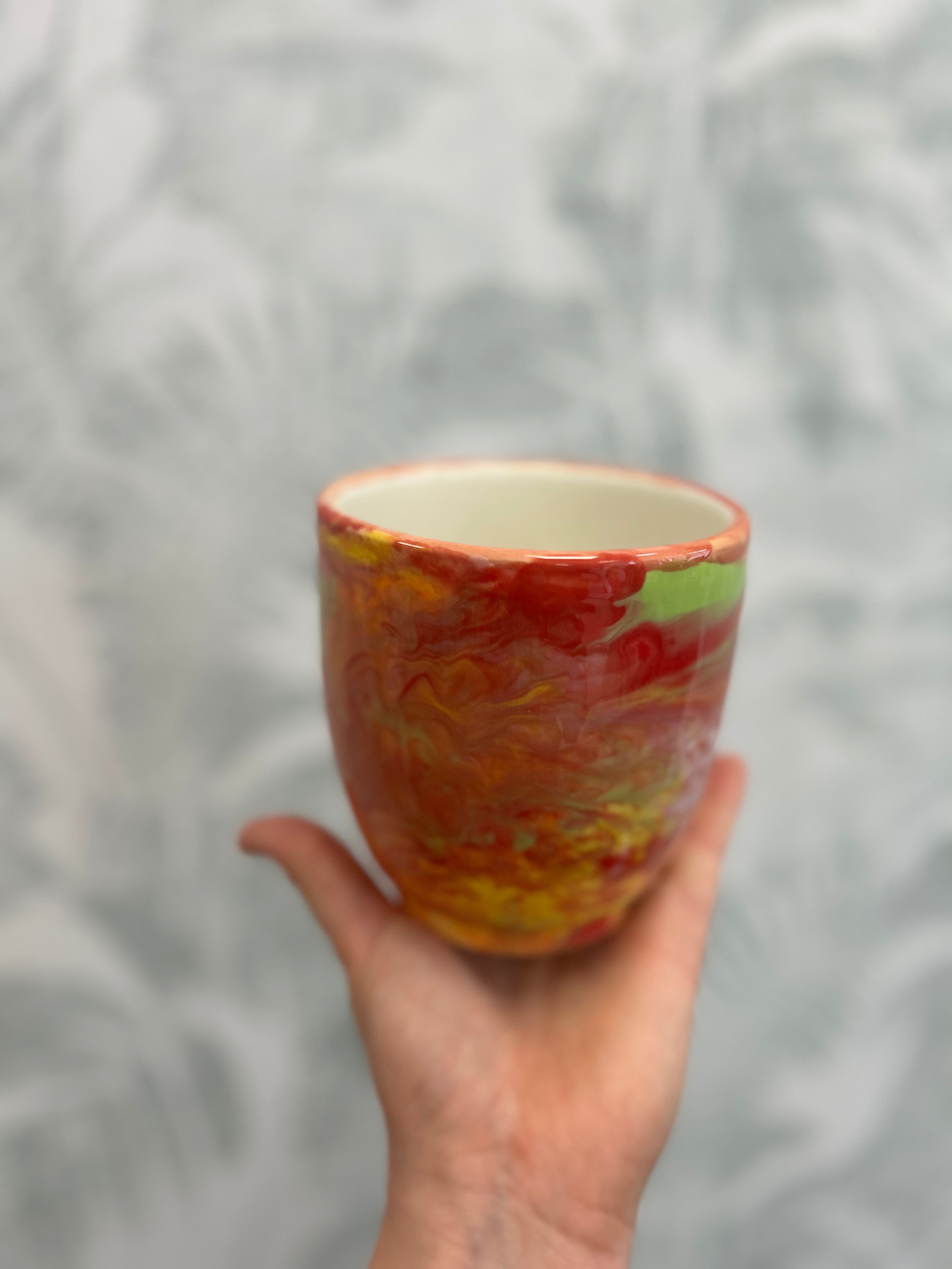 Gianna Ceramics Becher XL Marmor hell