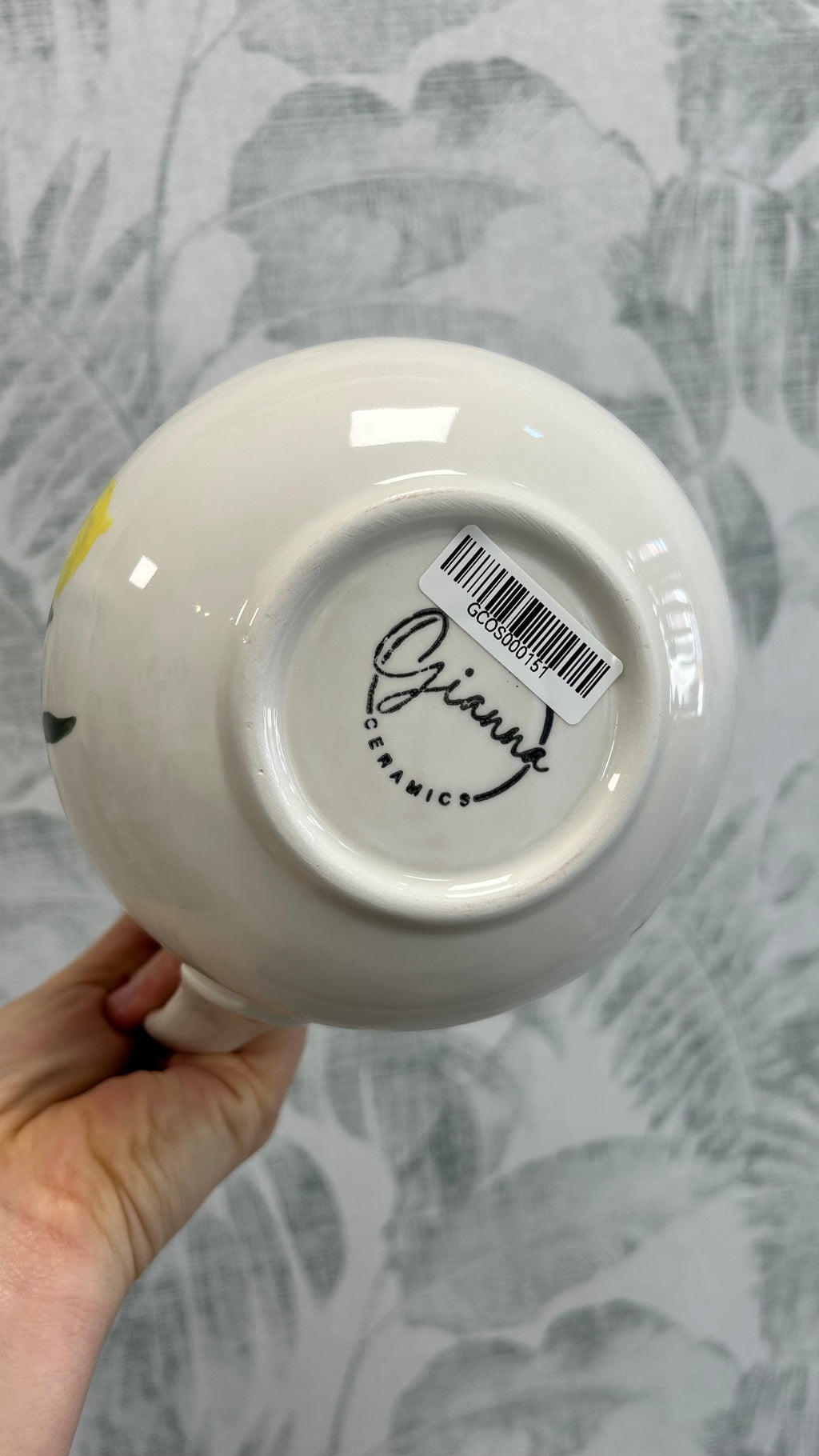 Gianna Ceramics Bauchiger Krug Zitronen