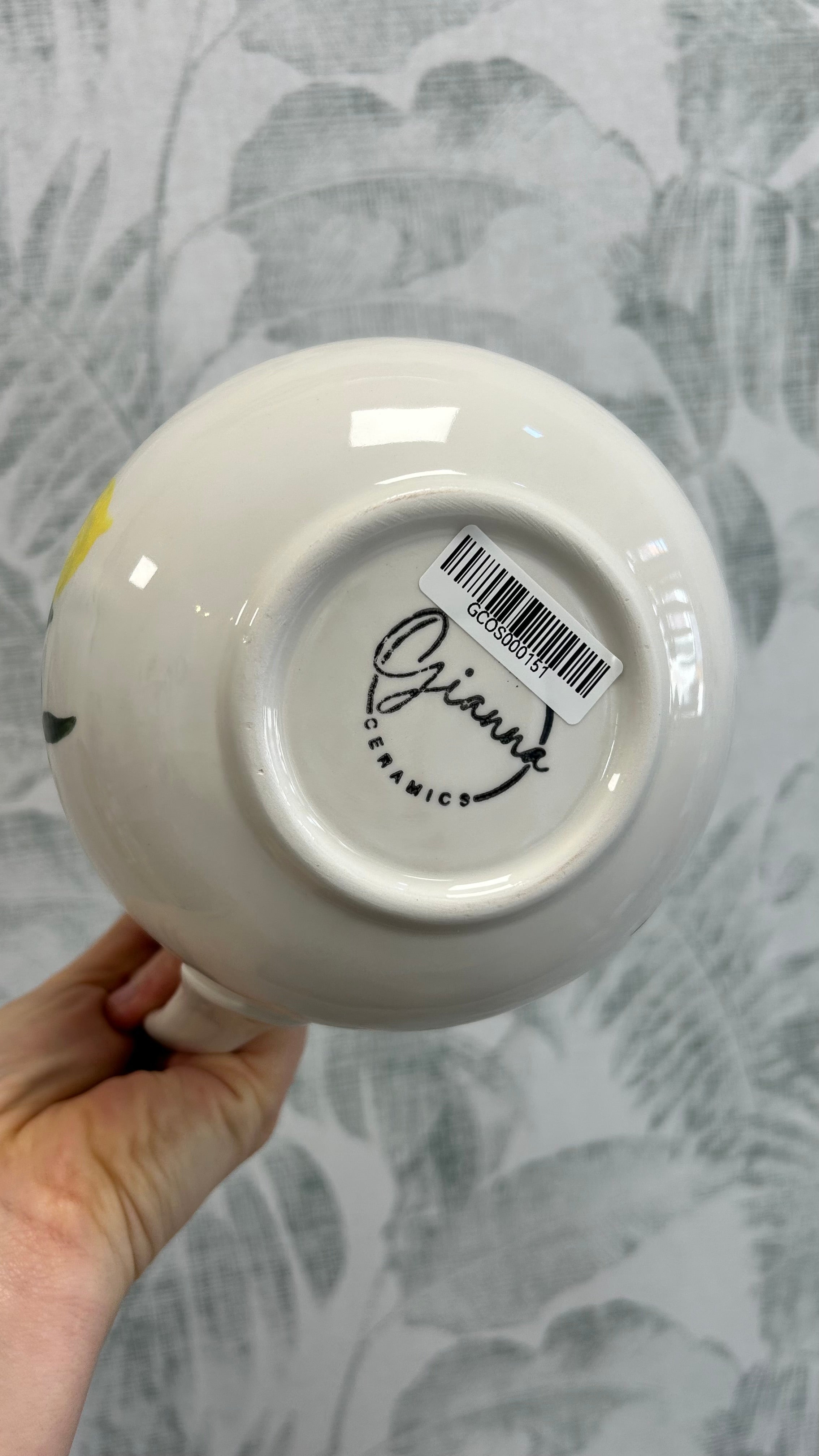 Gianna Ceramics Bauchiger Krug Zitronen