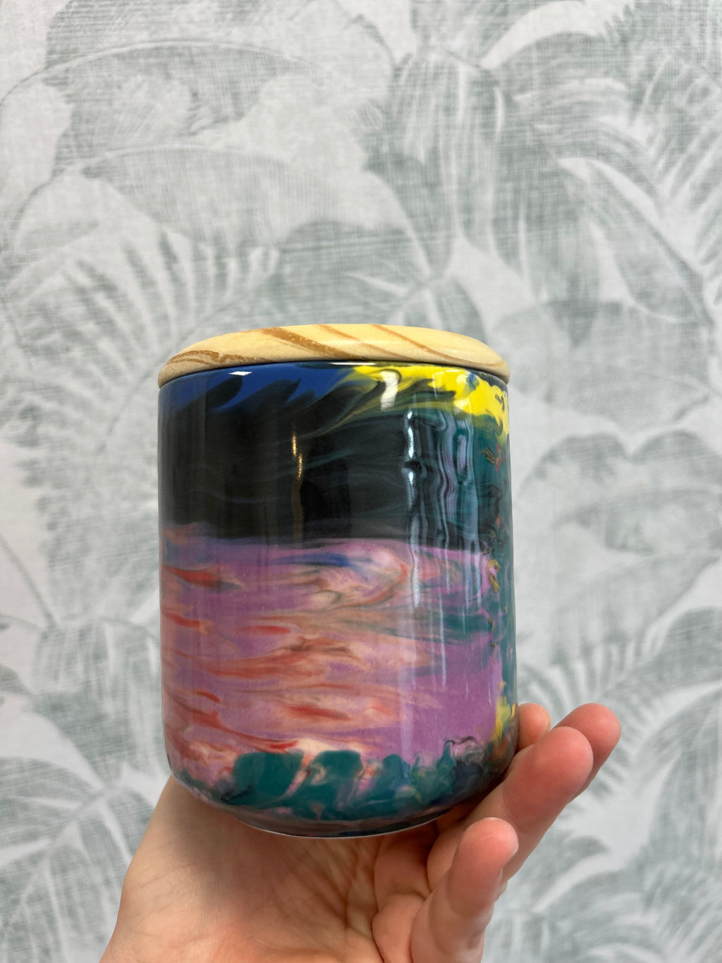 Gianna Ceramics Dose Marmor dunkel