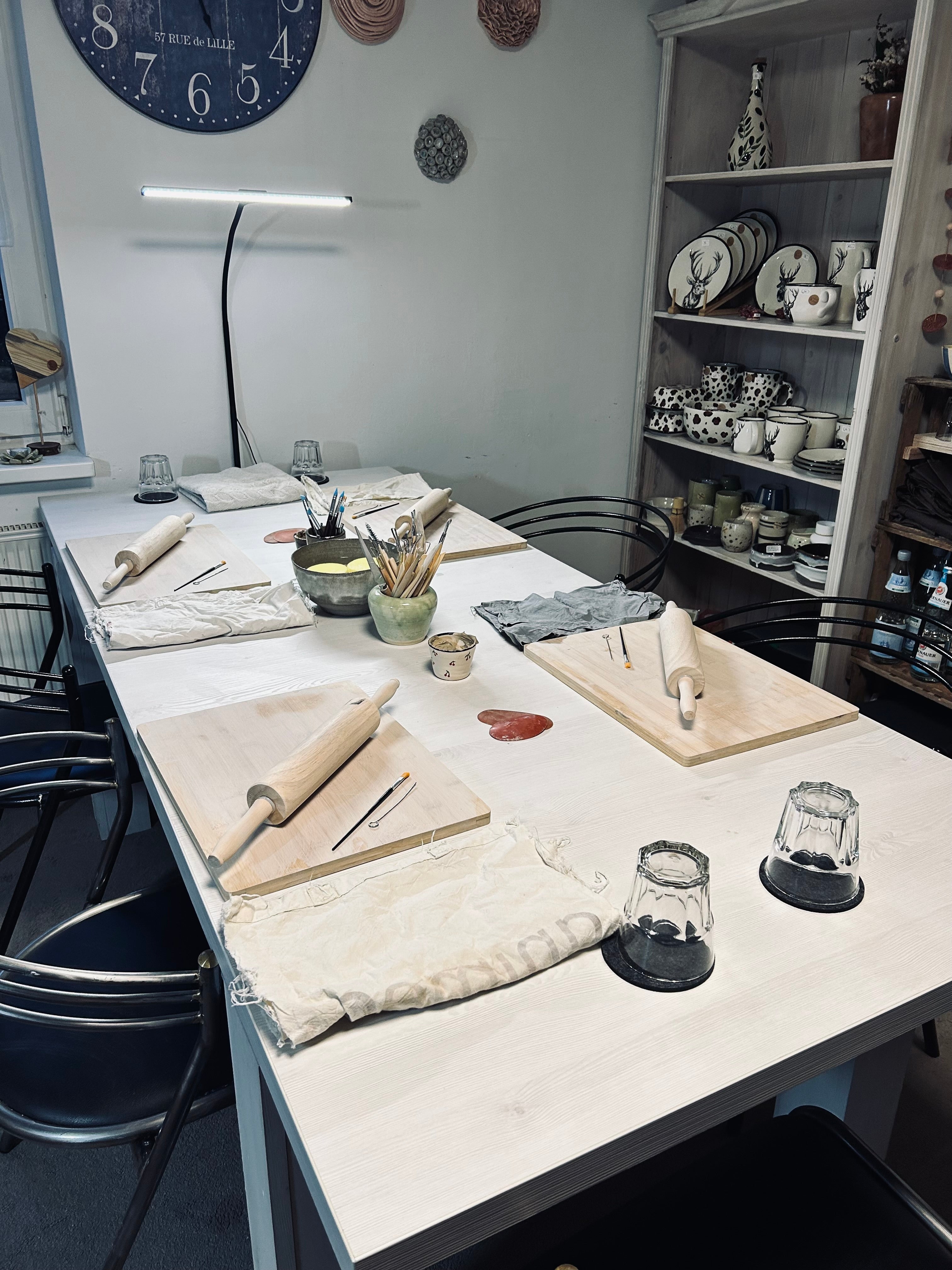 08.05. Sgraffito Schale töpfern