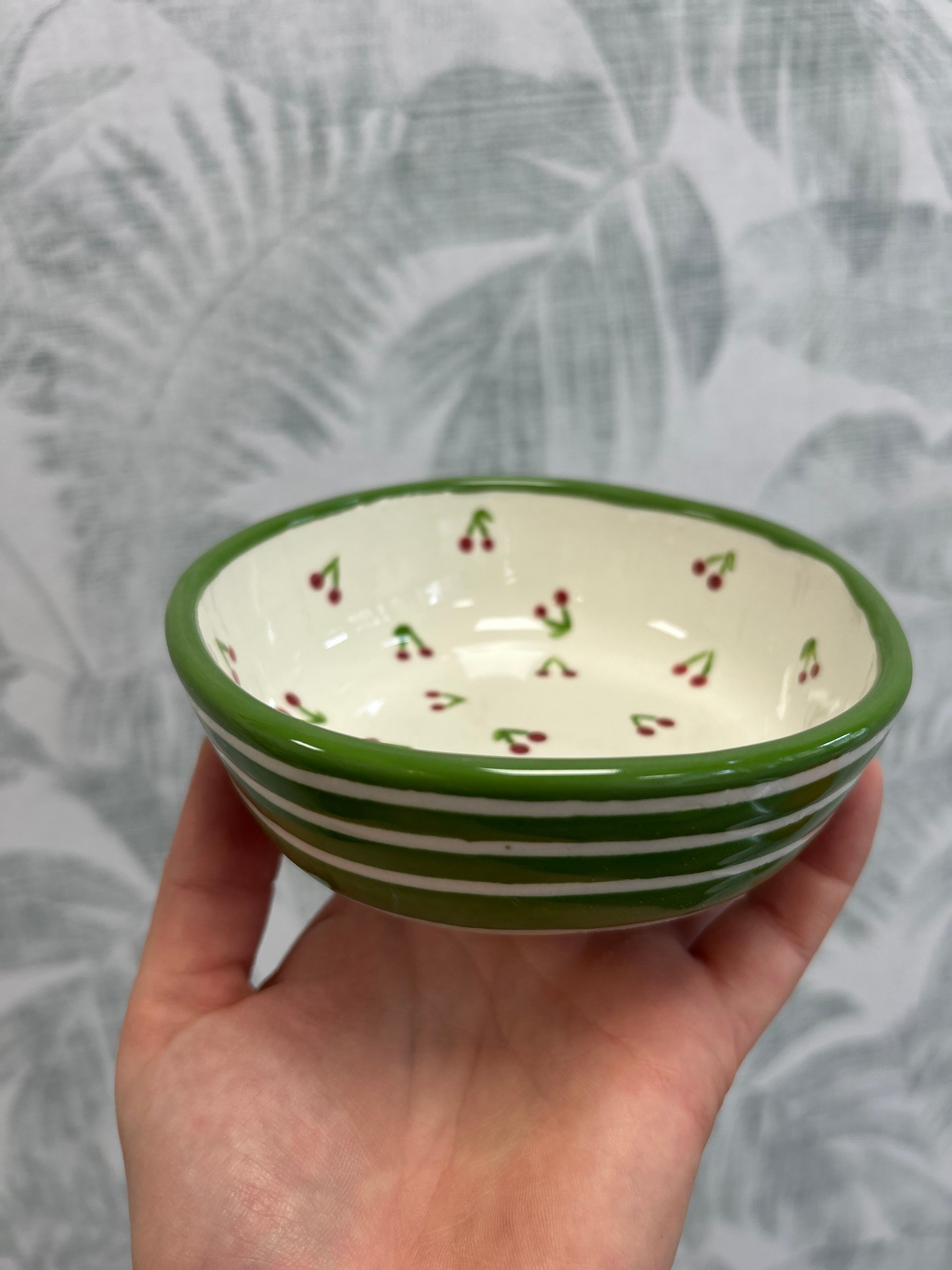 Gianna Ceramics Mini Schälchen Kirschen Streifen