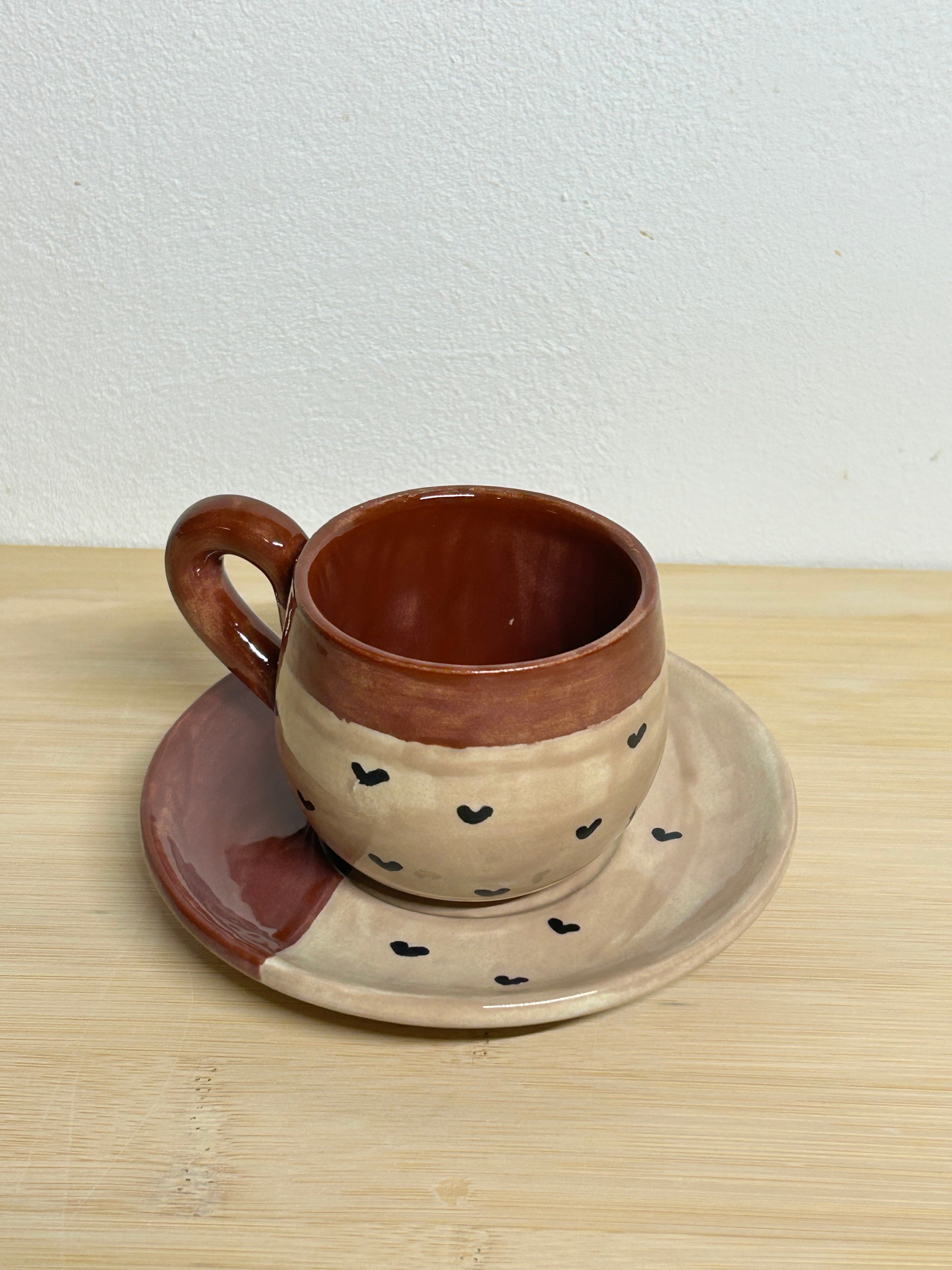 Runde Espressotasse & Untertasse