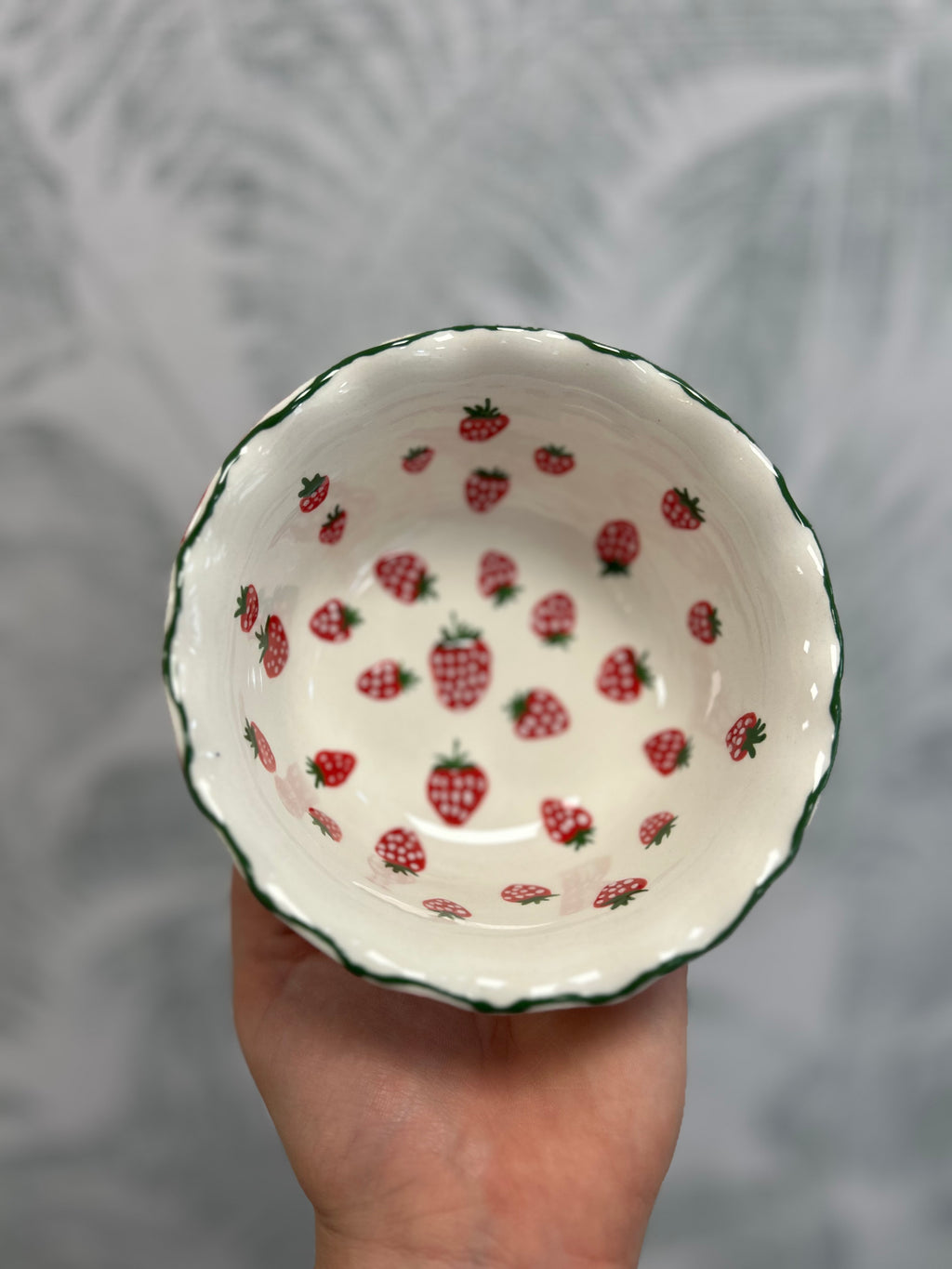 Gianna Ceramics Schälchen Erdbeeren wellig