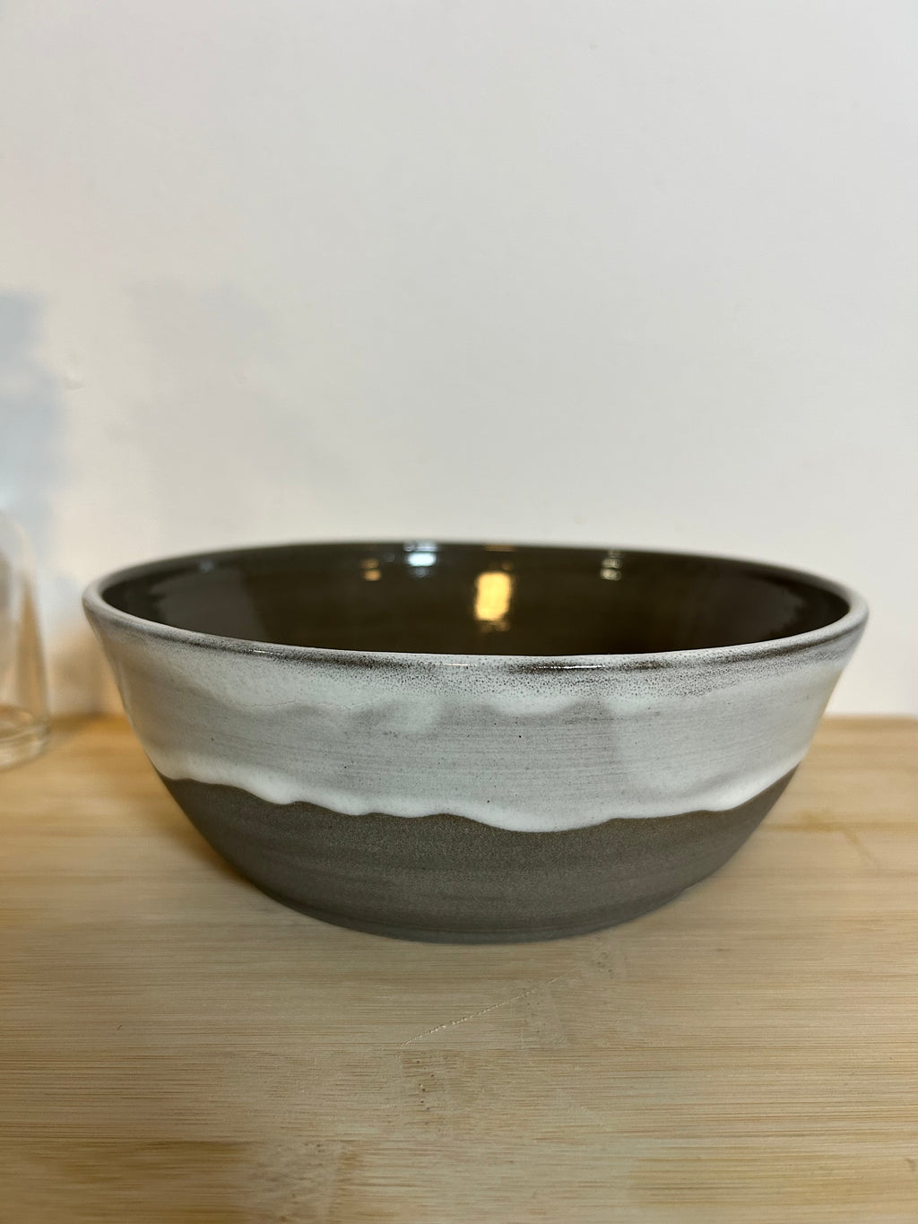 Salatschale Steinzeug mit Tropfen