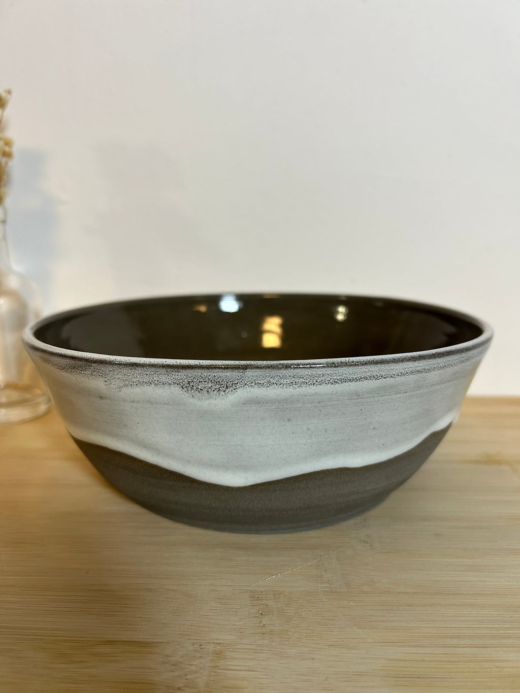 Salatschale Steinzeug mit Tropfen