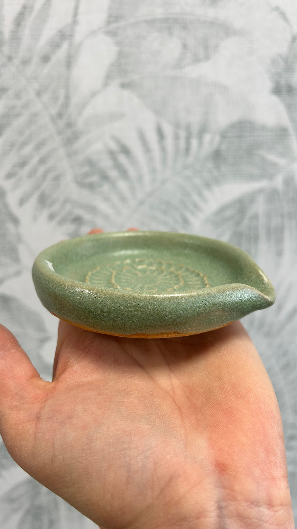 Gianna Ceramics handgemachte Keramikreibe Türkis klein