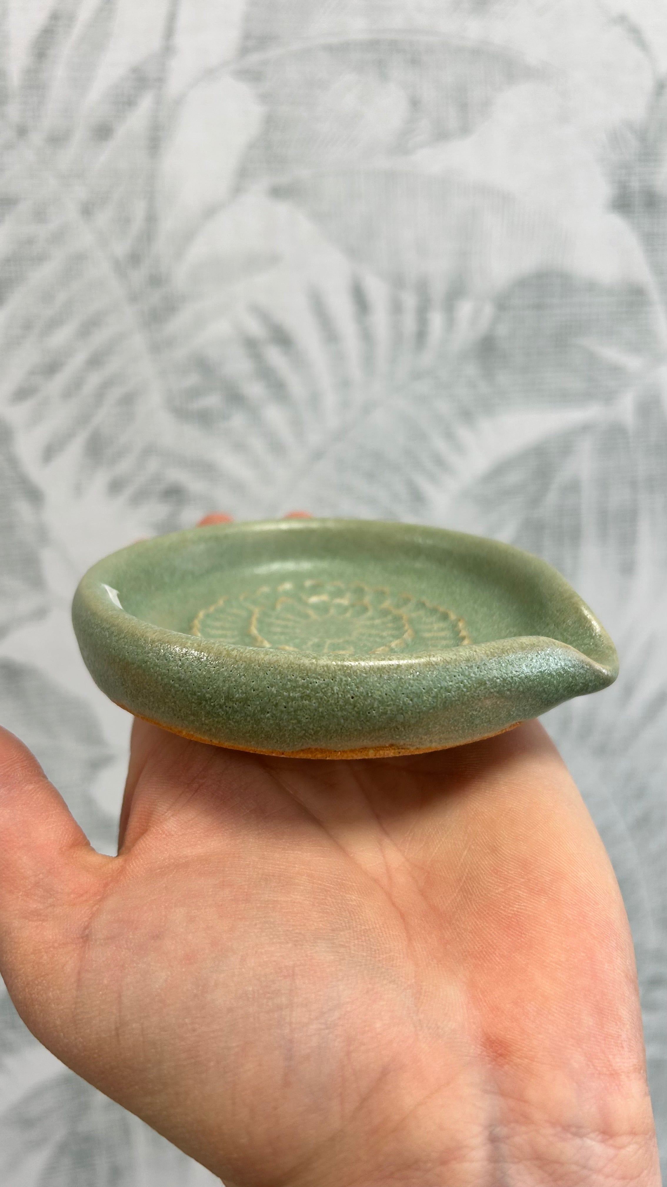 Gianna Ceramics handgemachte Keramikreibe Türkis klein