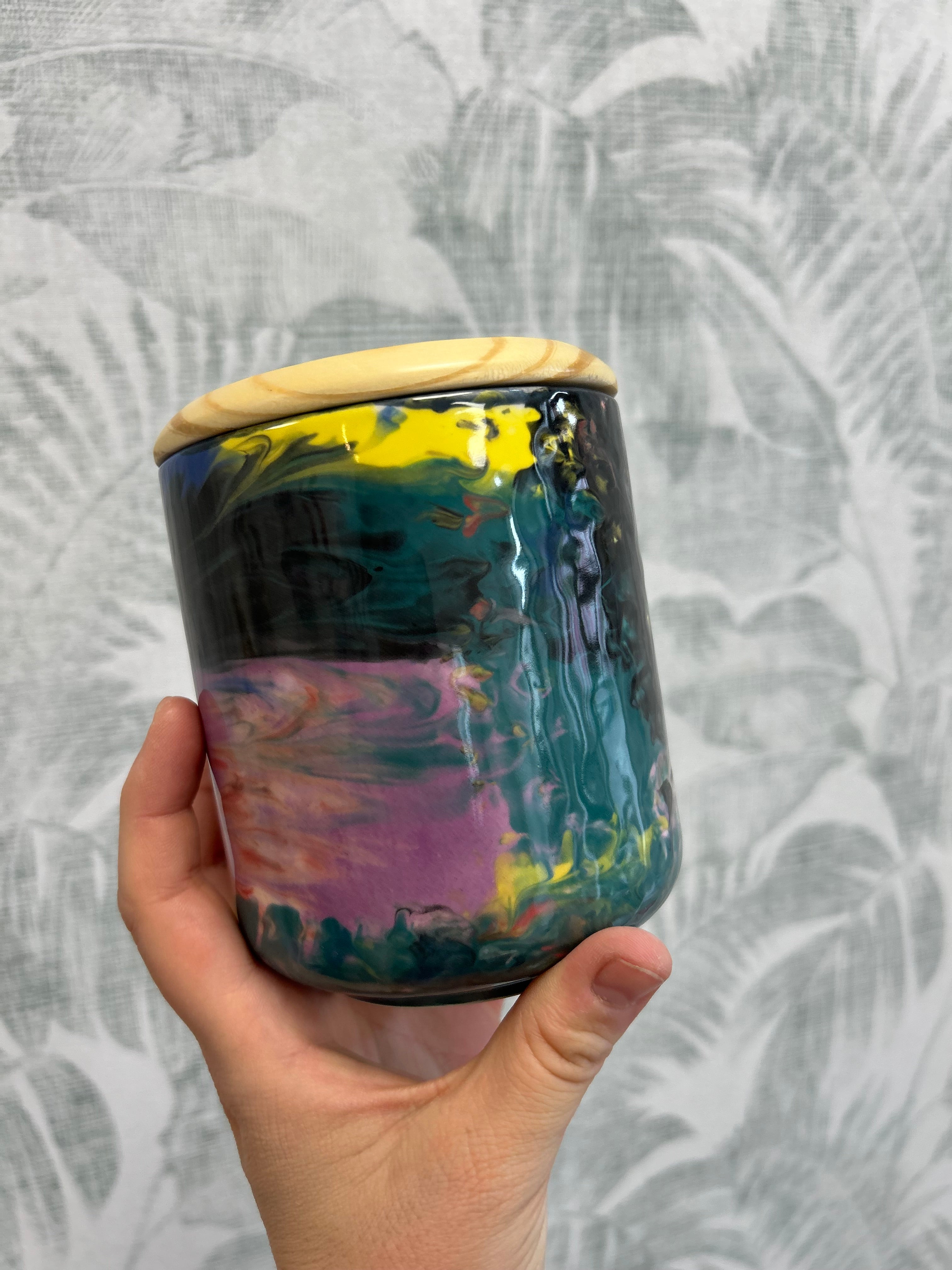 Gianna Ceramics Dose Marmor dunkel
