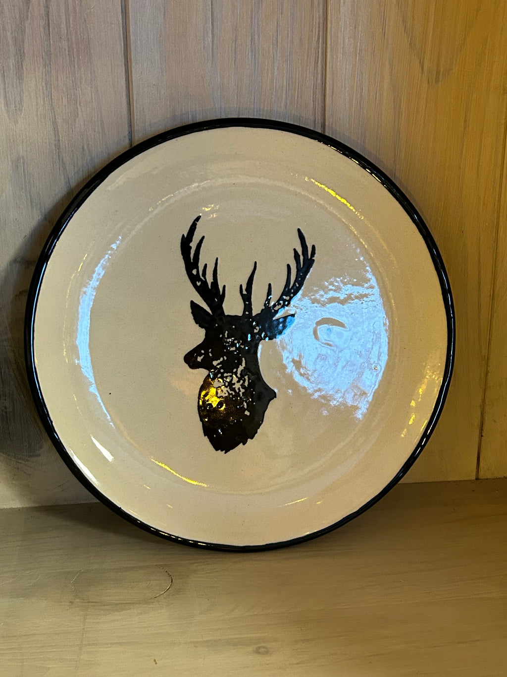 Frühstücksteller Hirsch - auf Bestellung gefertigt