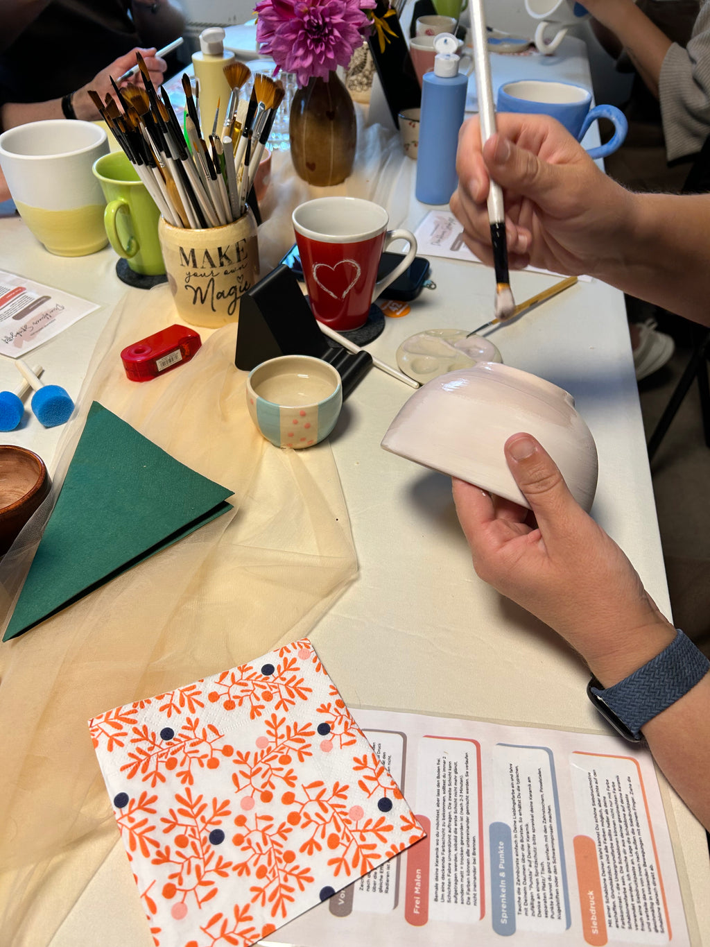 24.01. Keramik bemalen am Abend in Pliezhausen