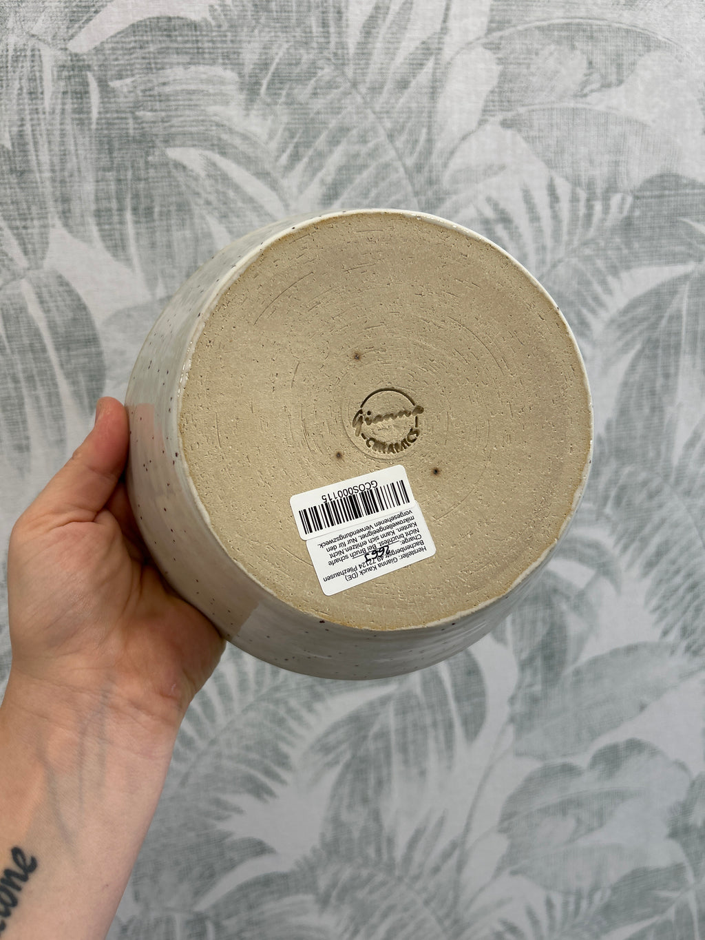 Gianna Ceramics handgemachte Bowl Türkis