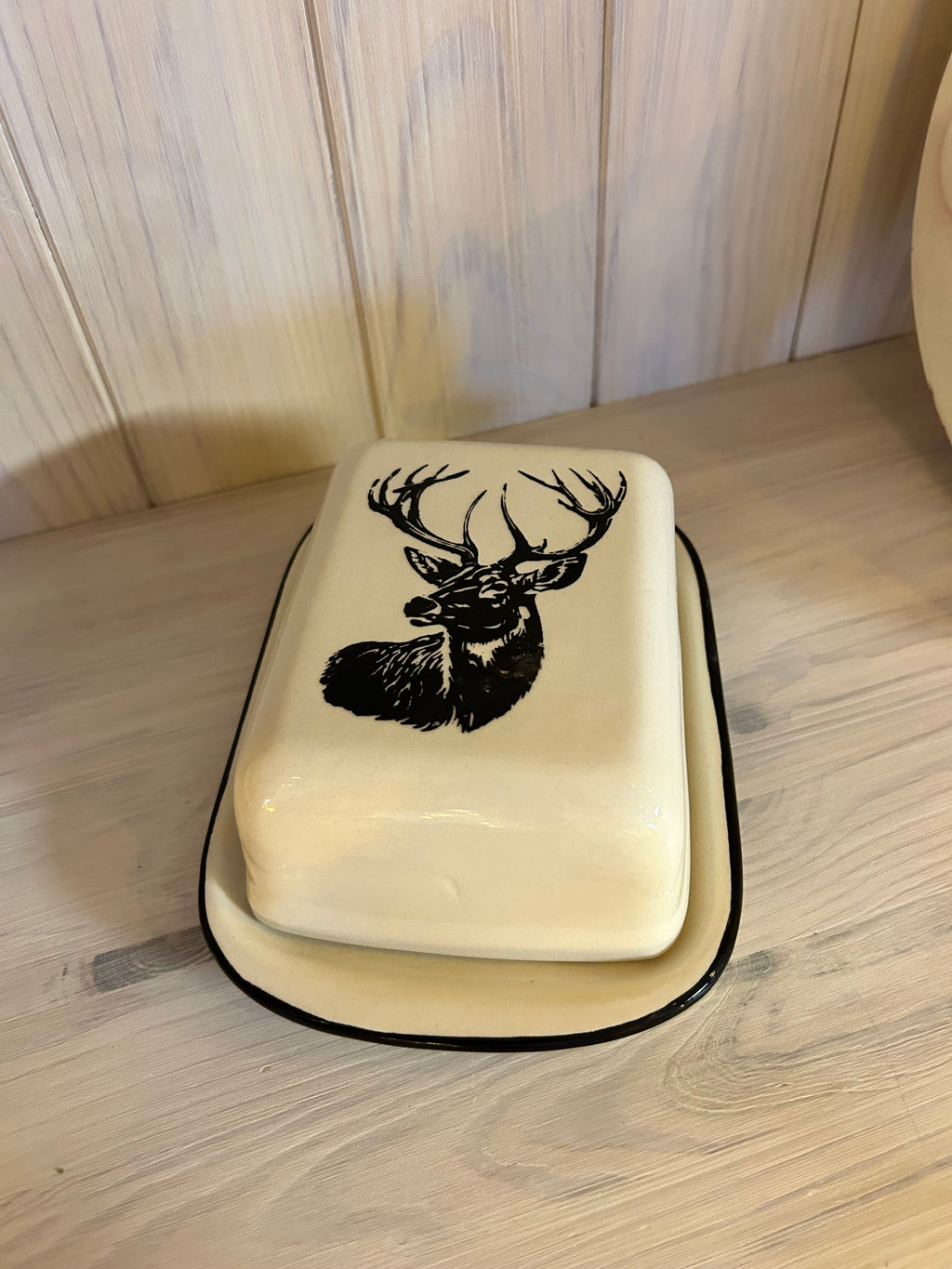 Butterschale Hirsch - auf Bestellung gefertigt