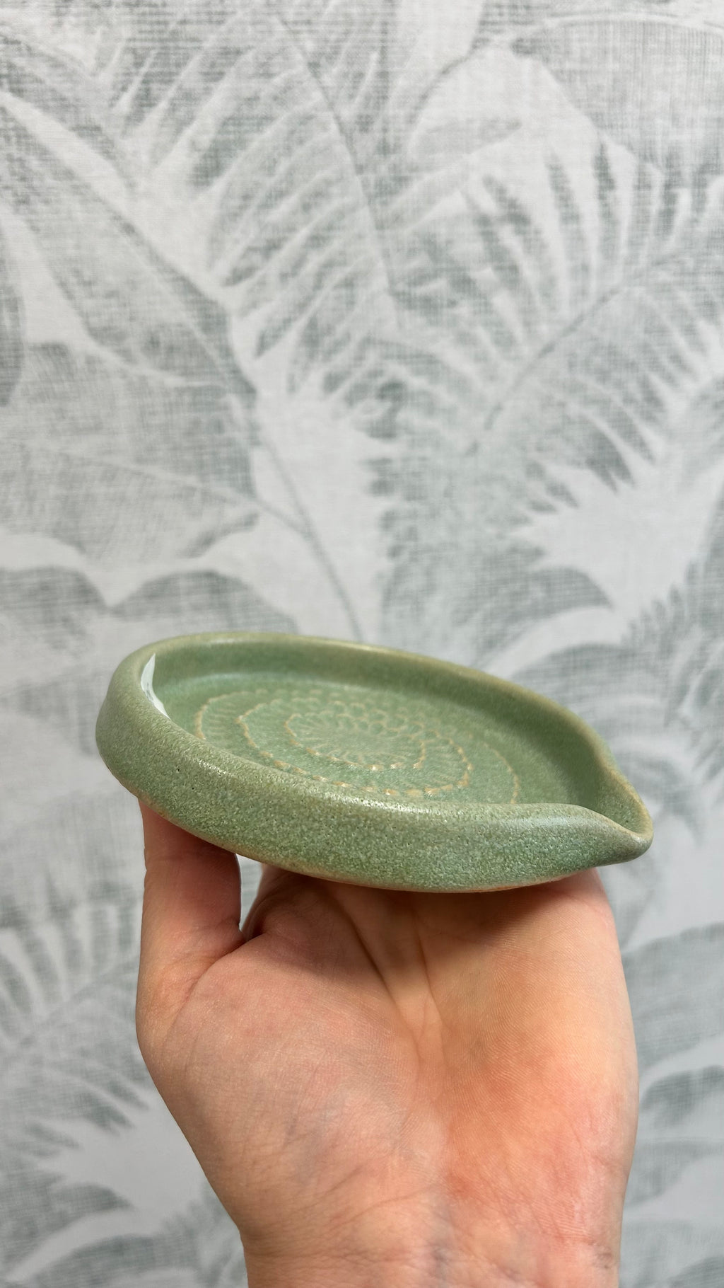 Gianna Ceramics handgemachte Keramikreibe Türkis groß