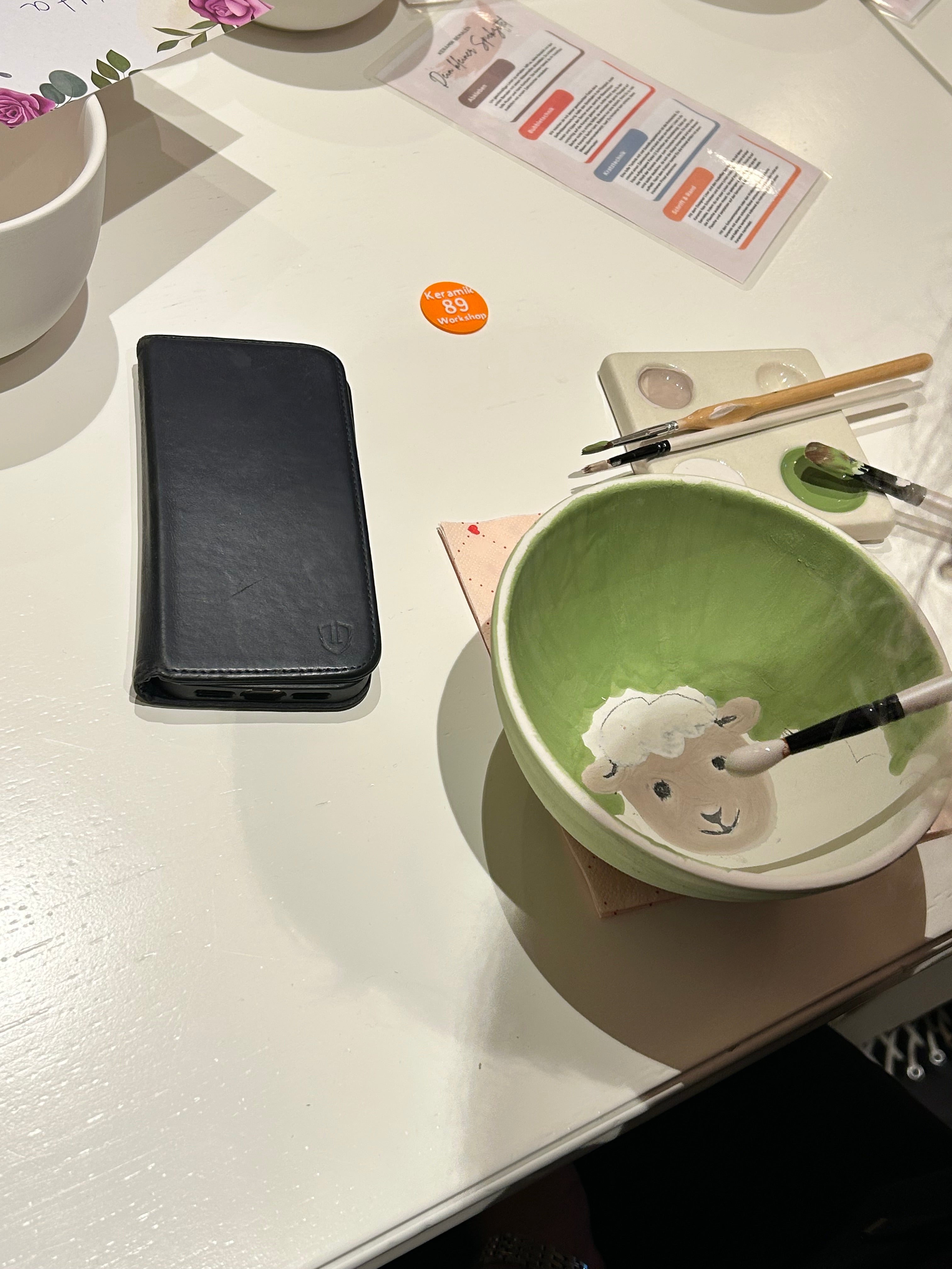 12.06. Keramik bemalen in Metzingen im Café Sahnehäubchen