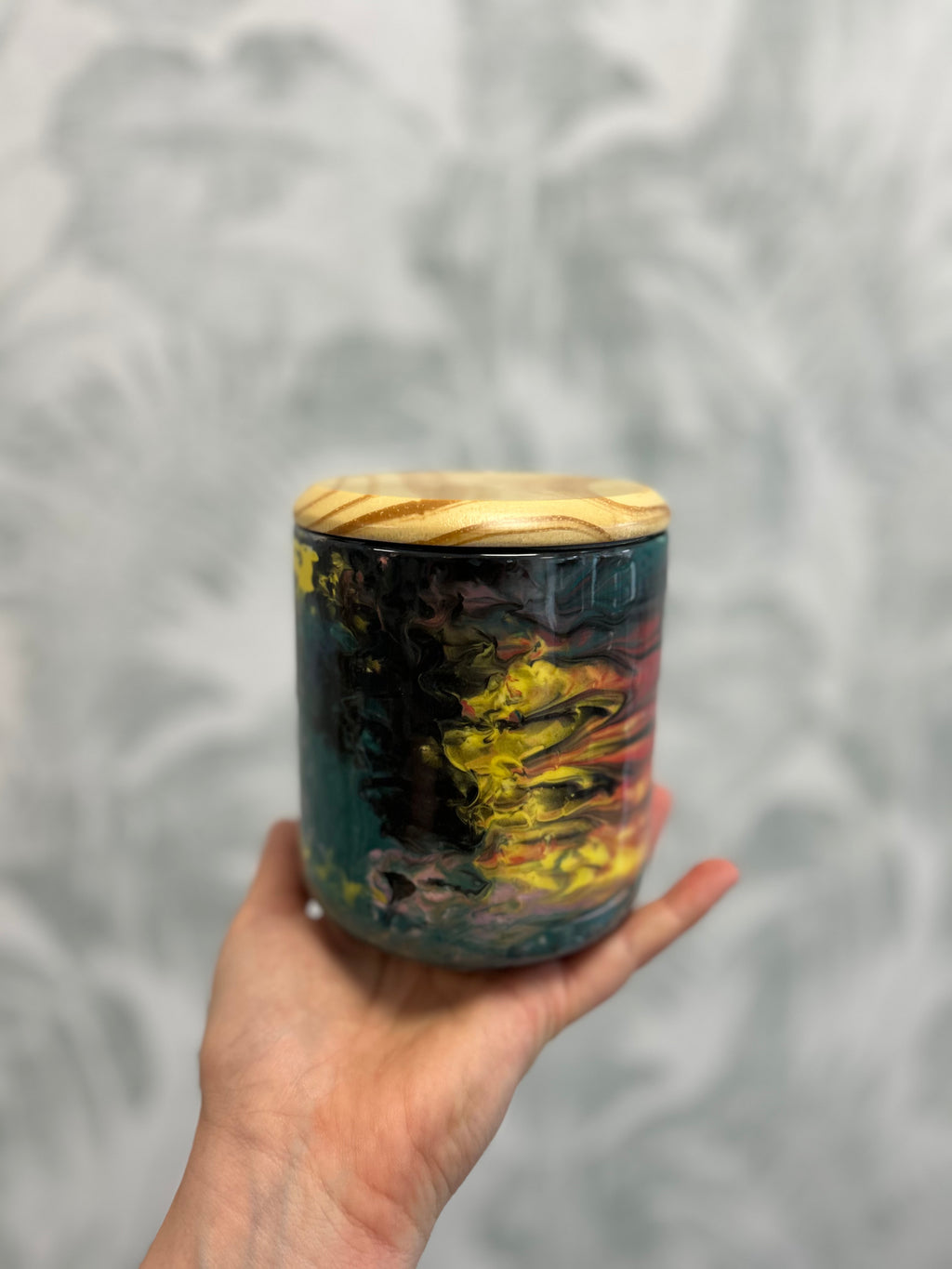Gianna Ceramics Dose Marmor dunkel