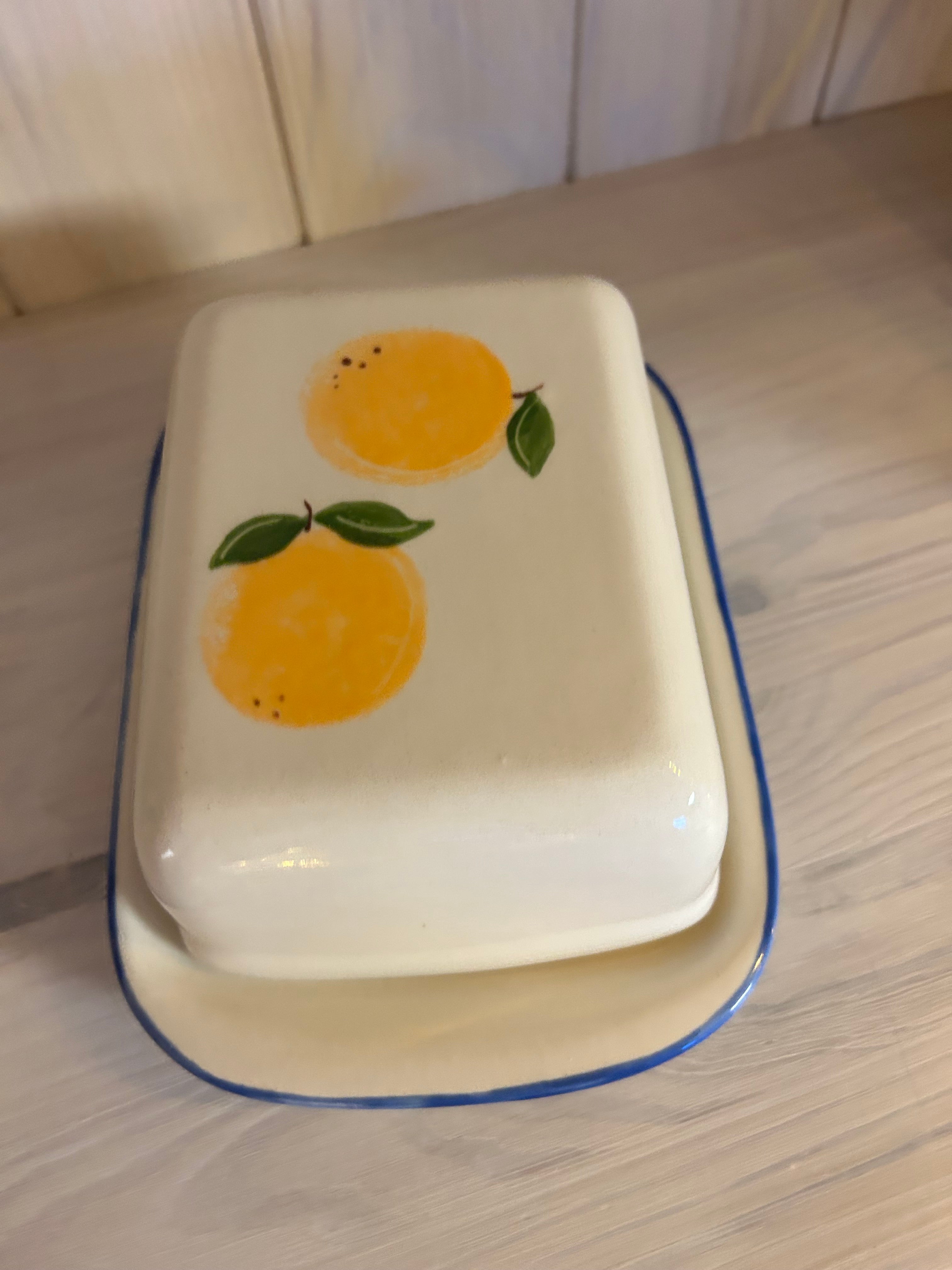 Butterschale Orangen - auf Bestellung gefertigt