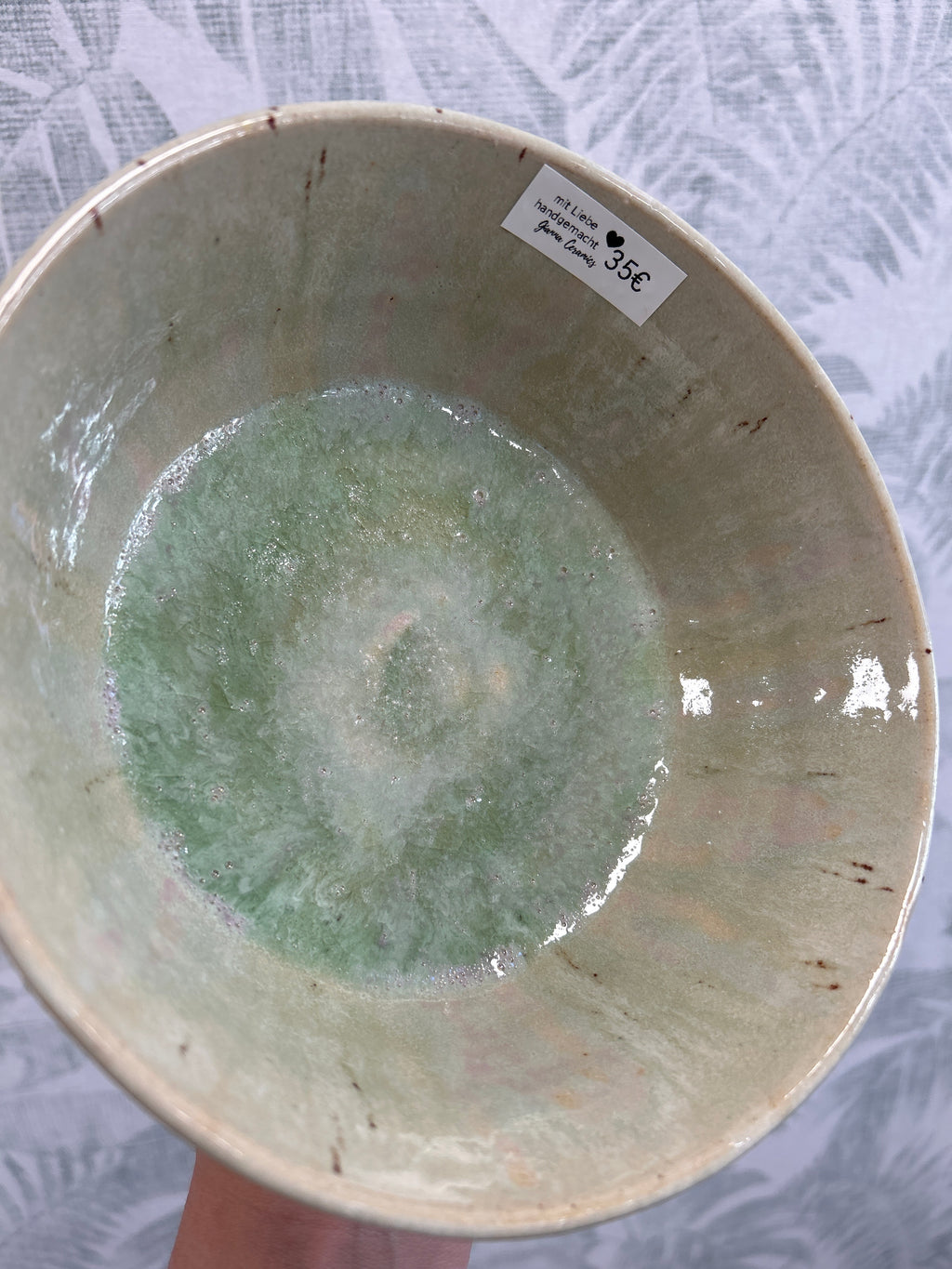 Gianna Ceramics handgemachte Bowl Türkis