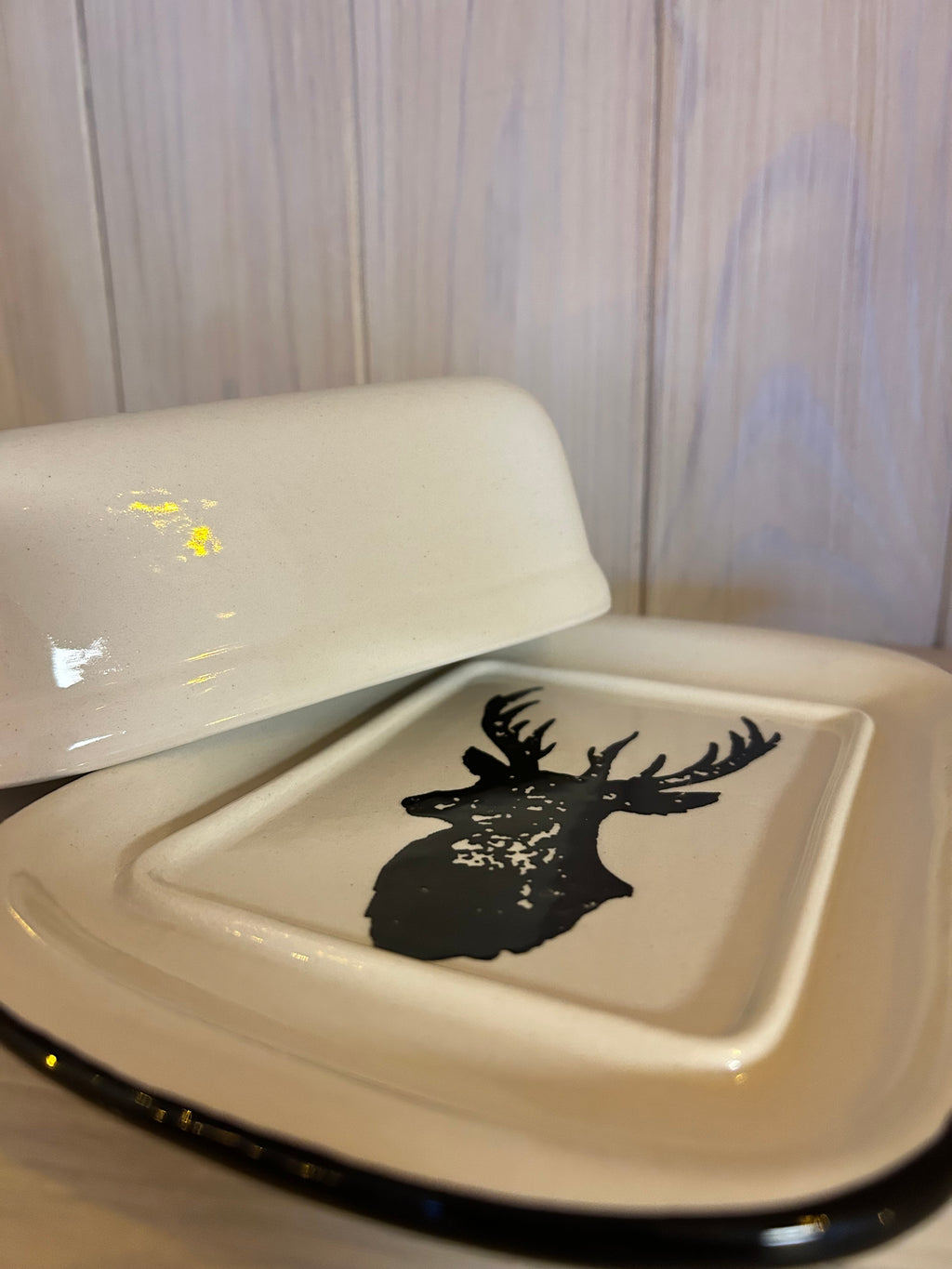 Butterschale Hirsch - auf Bestellung gefertigt