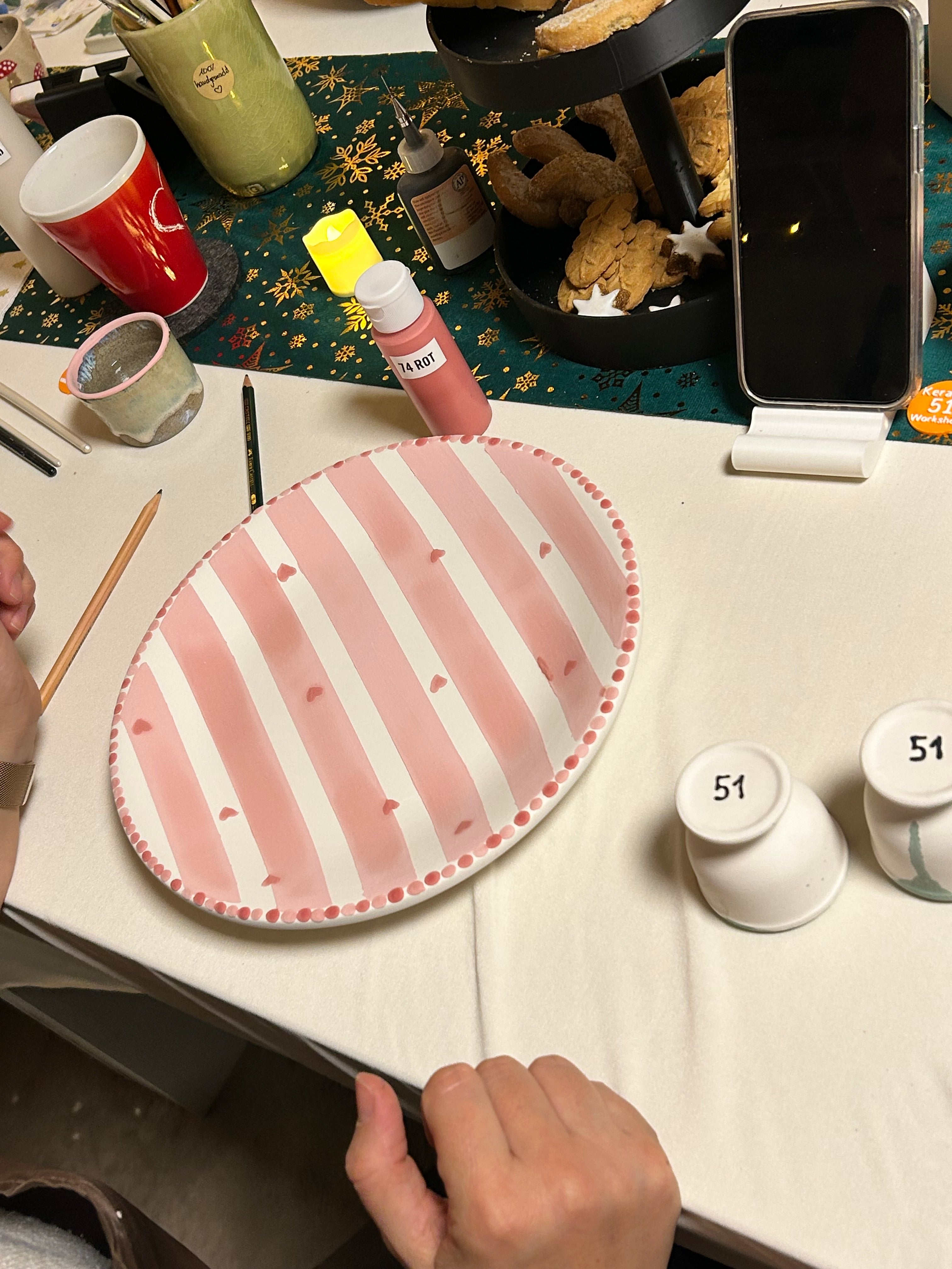 07.02. Keramik bemalen am Nachmittag in Pliezhausen