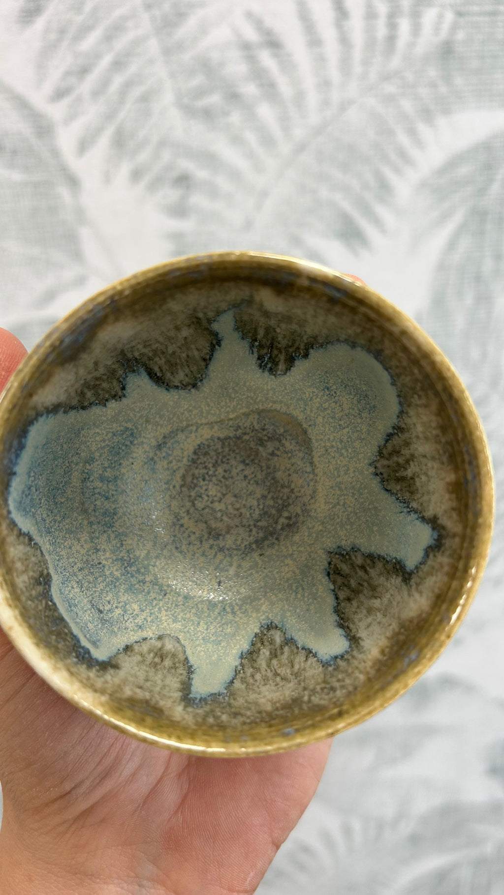 Gianna Ceramics handgemachter Kaffeebecher Gletscher 3