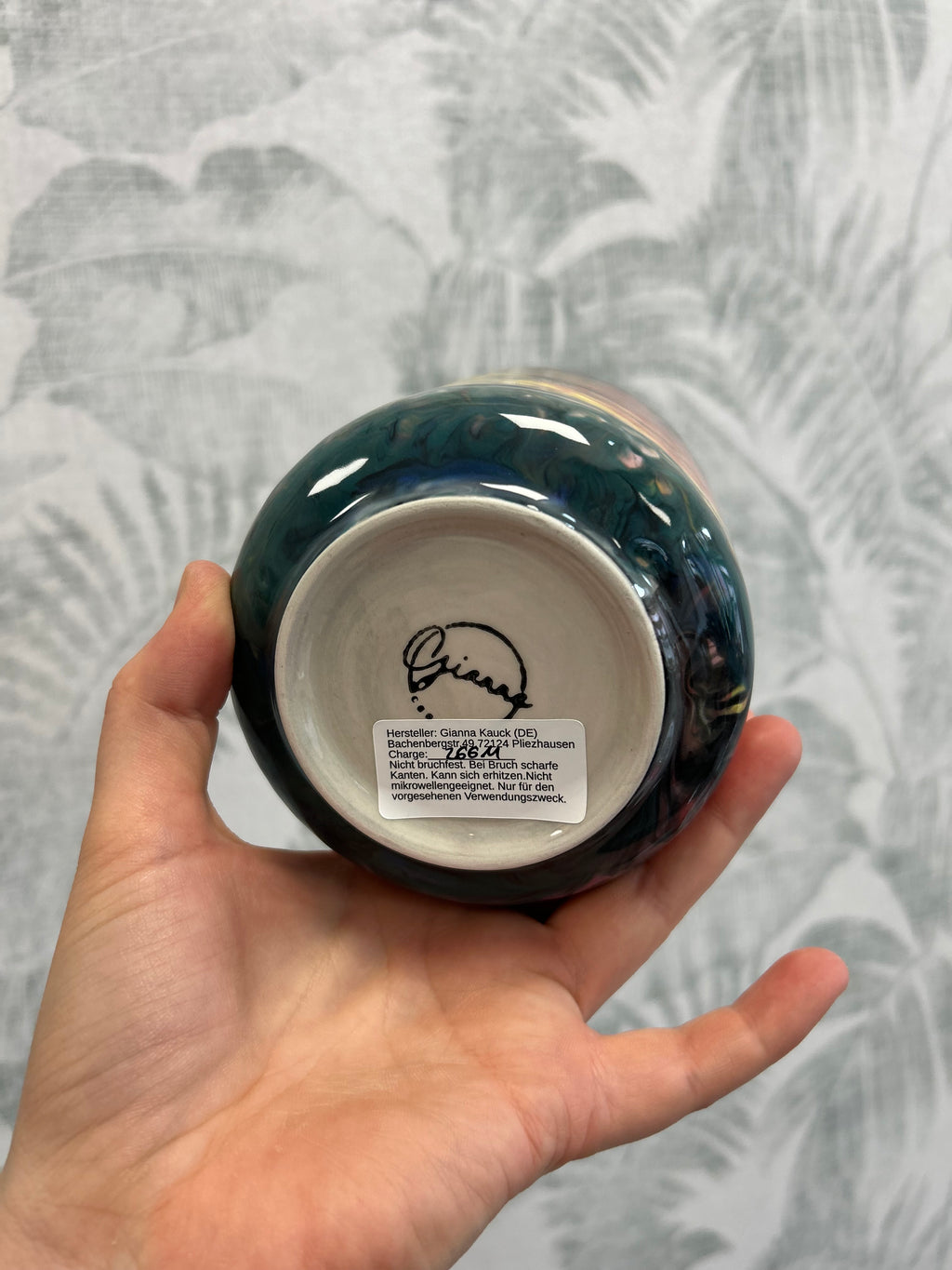 Gianna Ceramics Dose Marmor dunkel