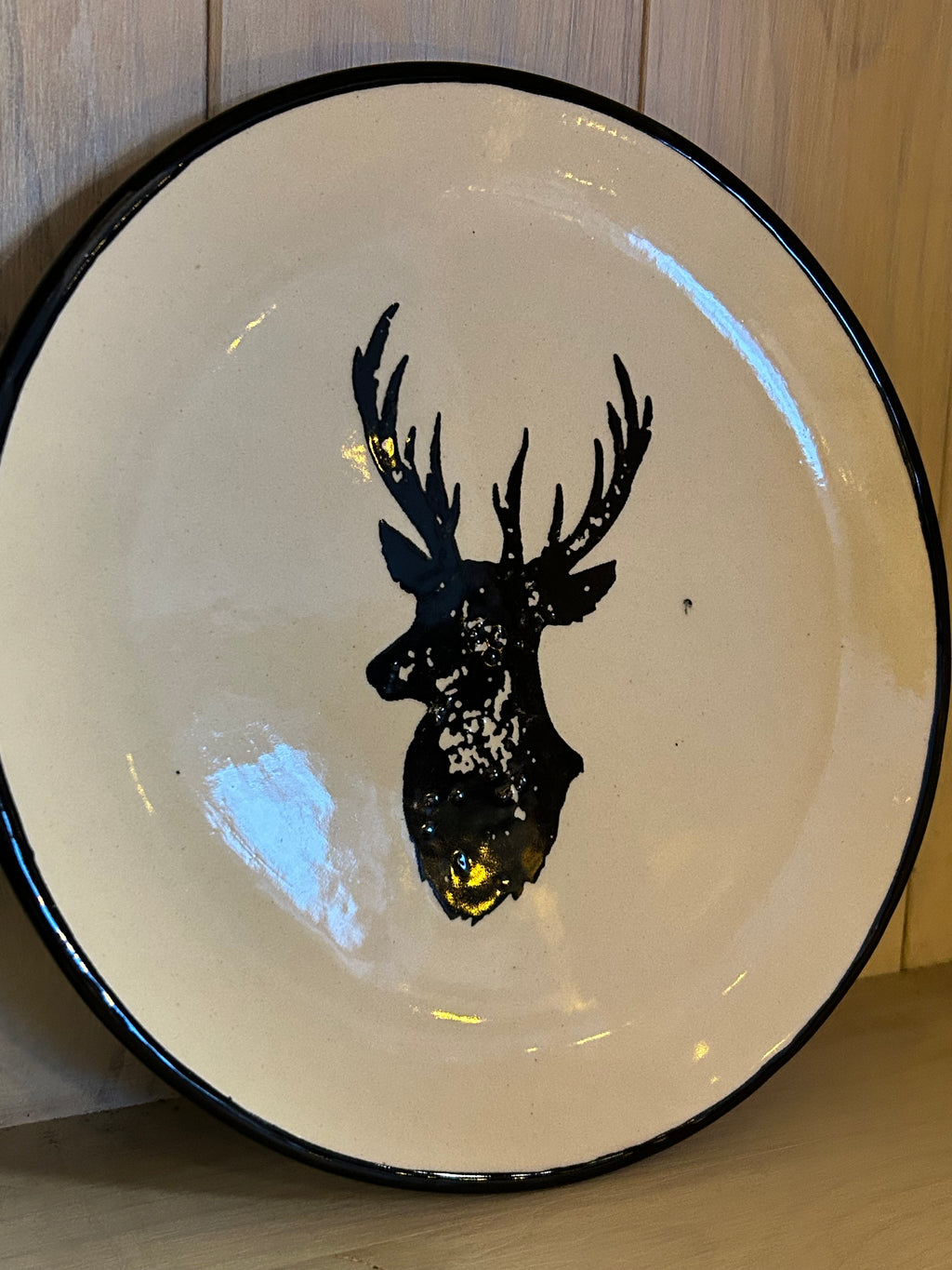 Frühstücksteller Hirsch - auf Bestellung gefertigt