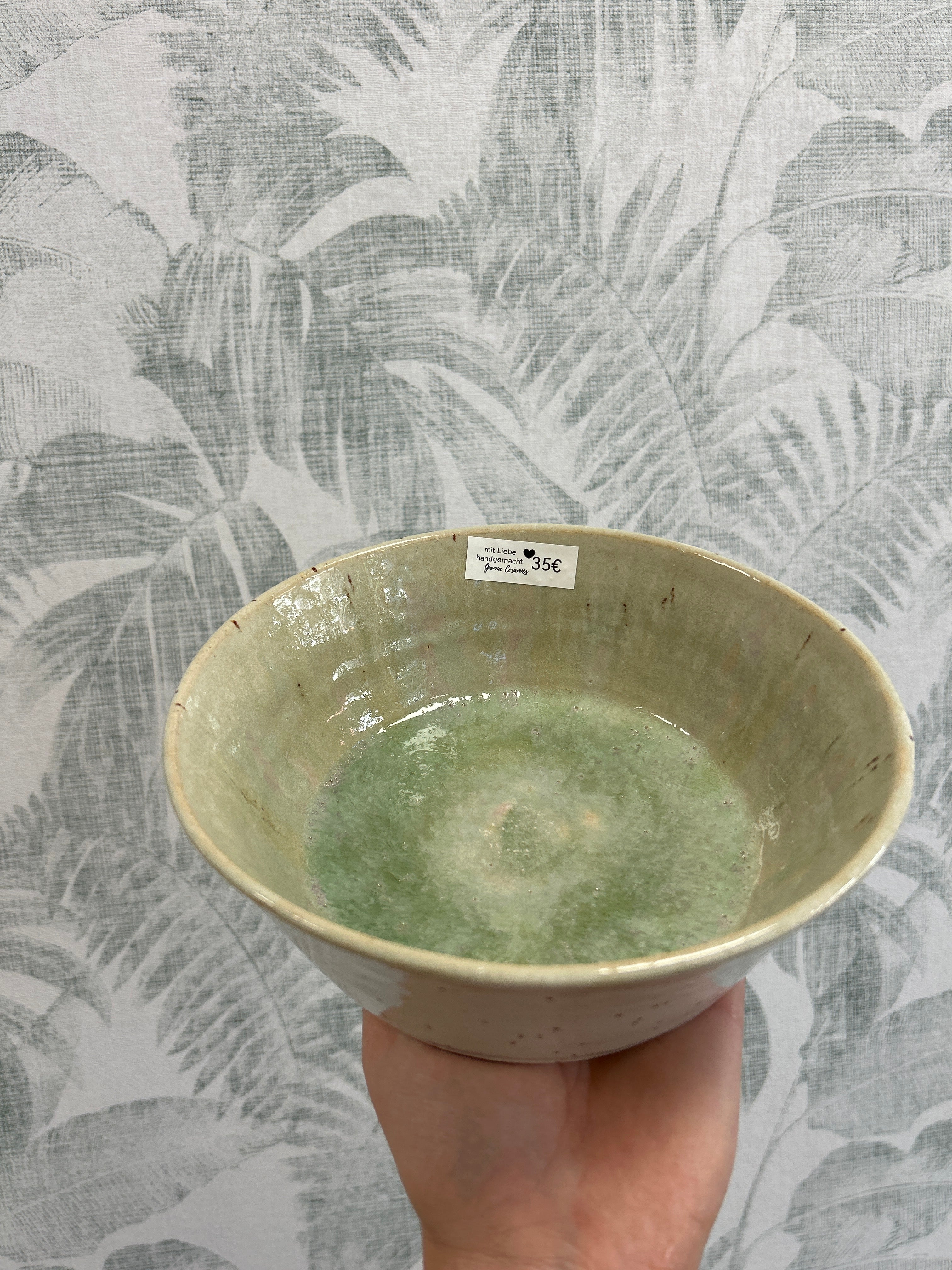 Gianna Ceramics handgemachte Bowl Türkis