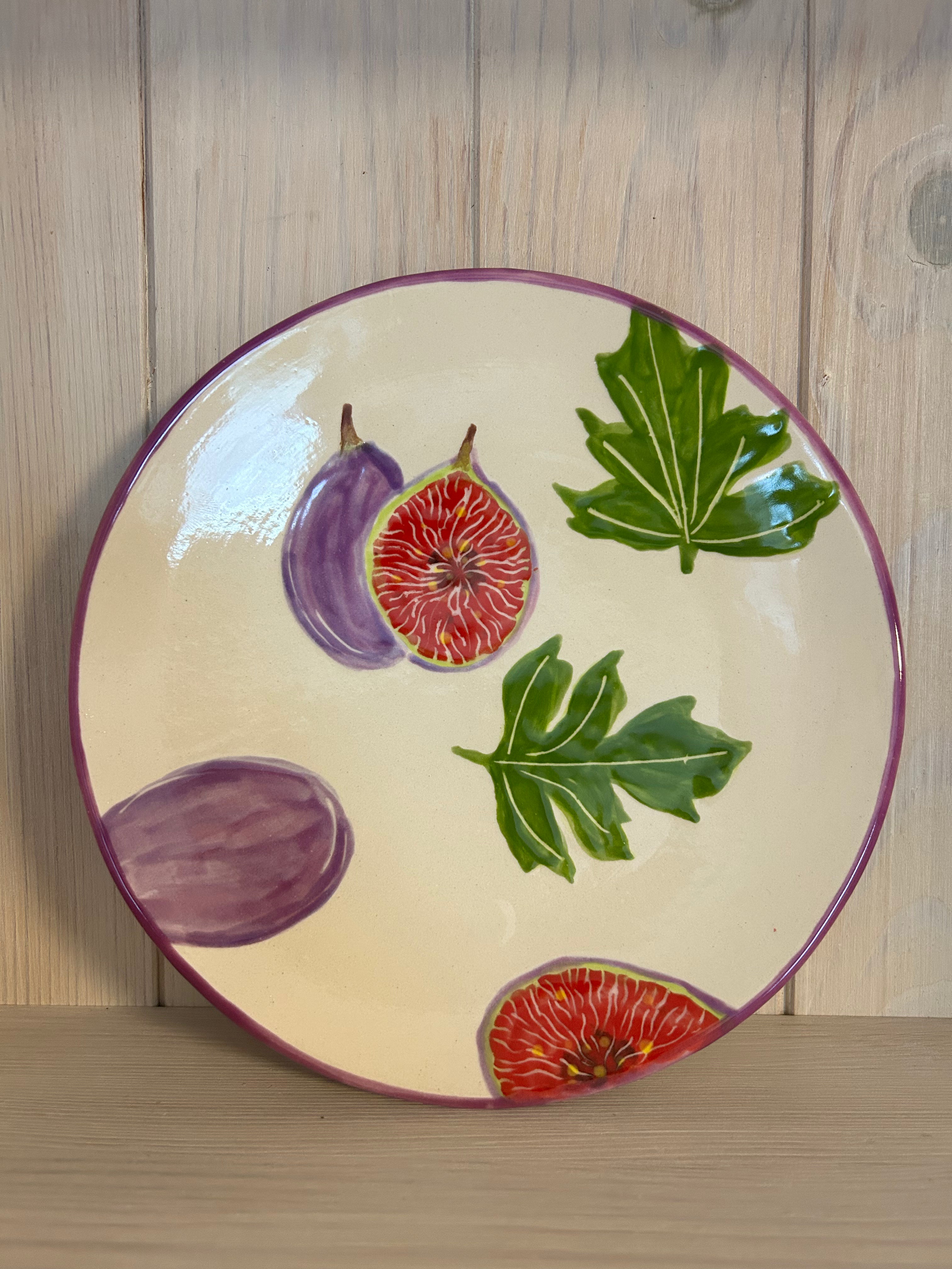 Teller Feigen - auf Bestellung gefertigt